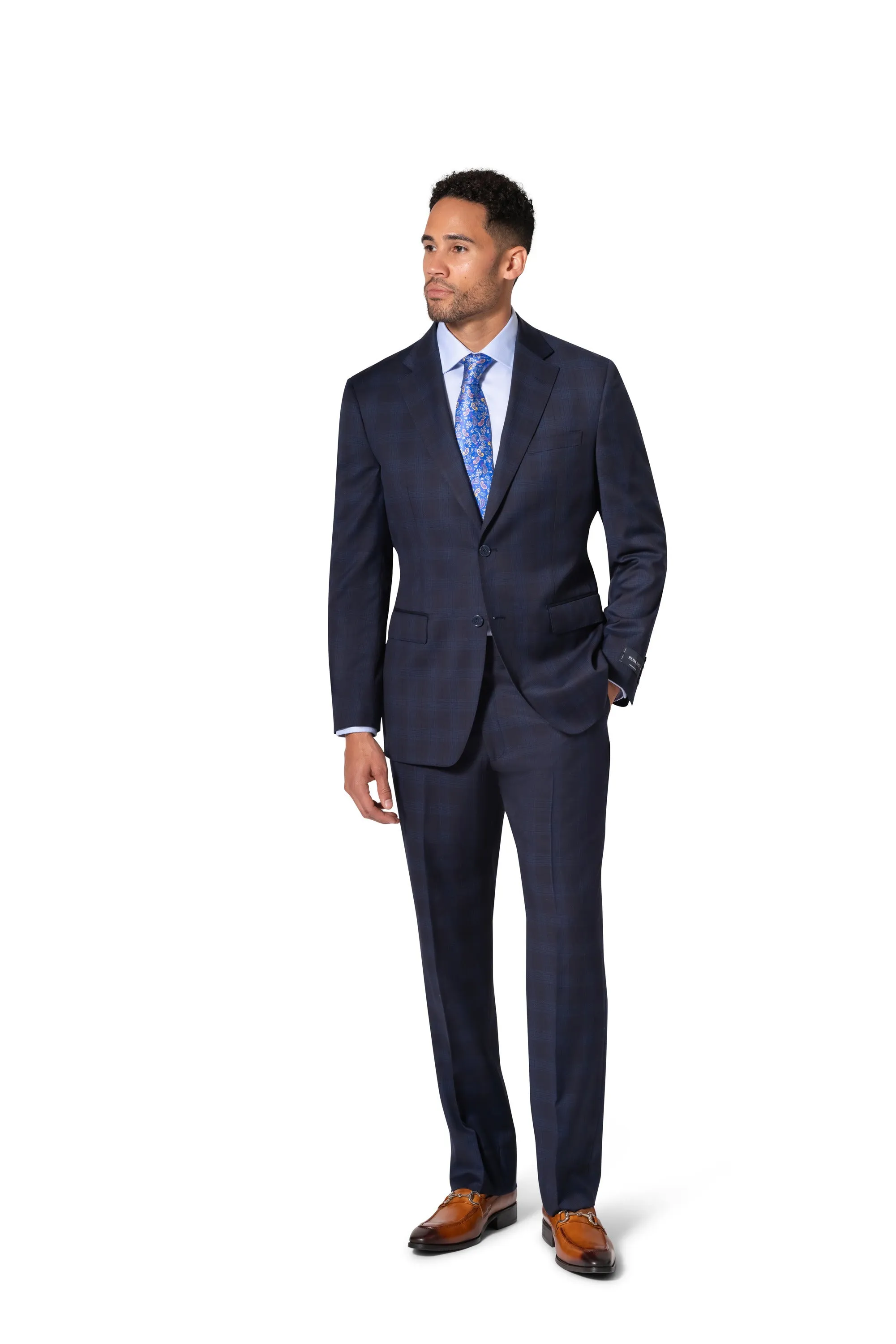 Bergamo Elegant Reda | 146.519 Modern Fit Suit - Blue polished fashion