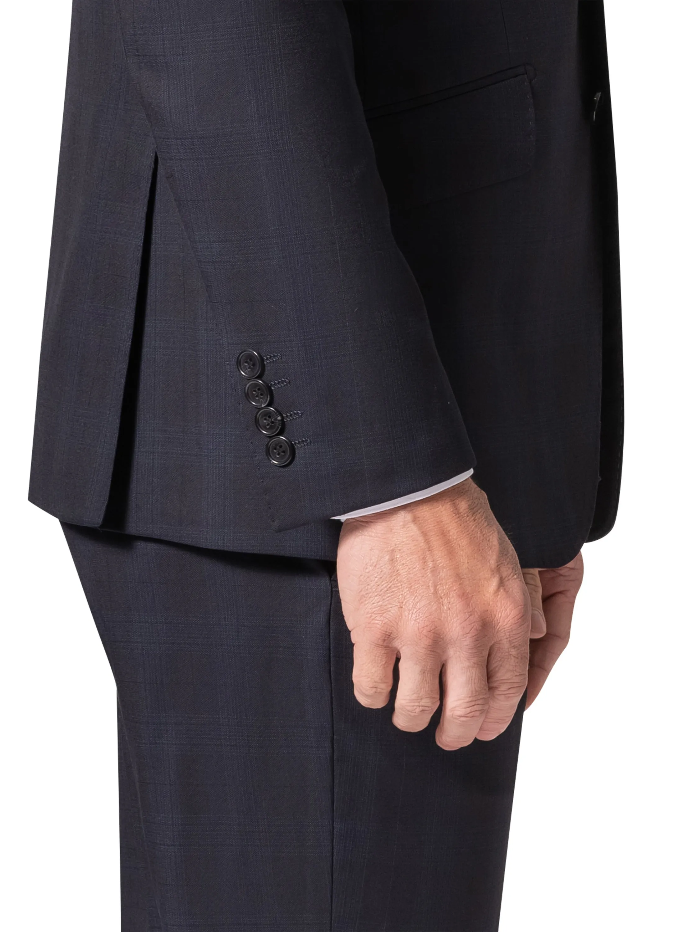 Bergamo Elegant Reda | 146.519 Slim Fit Suit - Black quality fabric