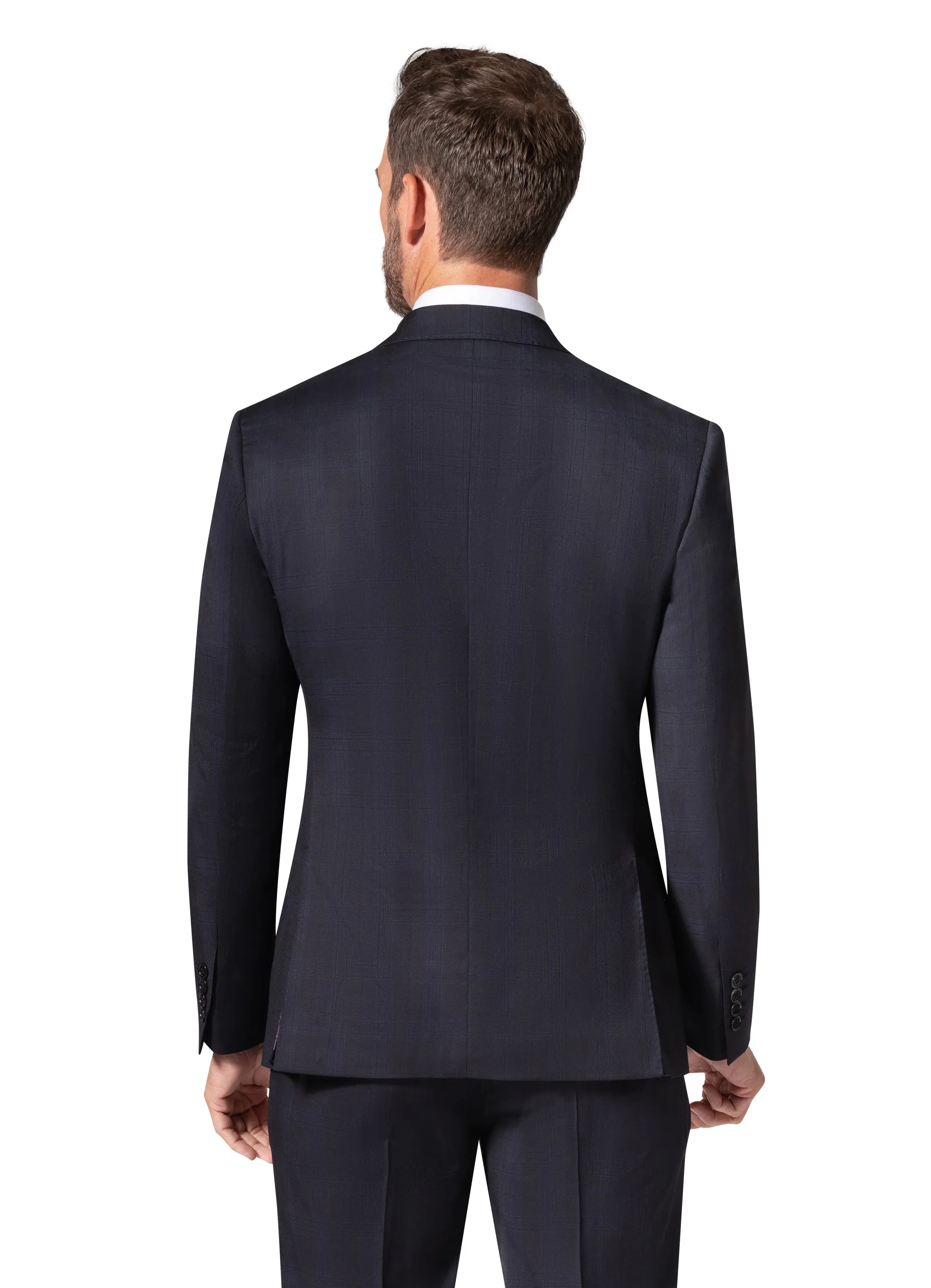 Bergamo Elegant Reda | 146.519 Slim Fit Suit - Black upscale outfit
