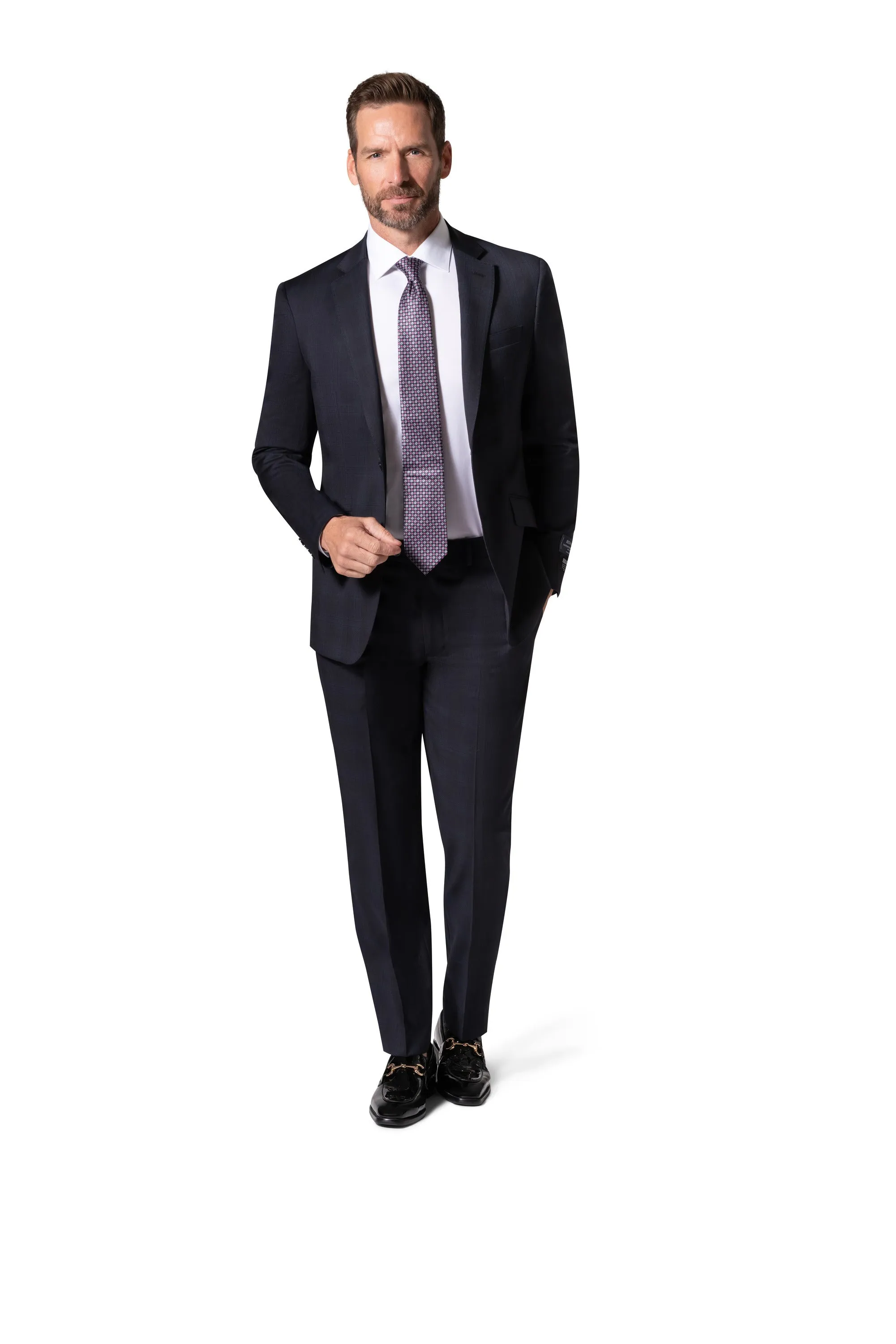 Bergamo Elegant Reda | 146.519 Slim Fit Suit - Black dinner party