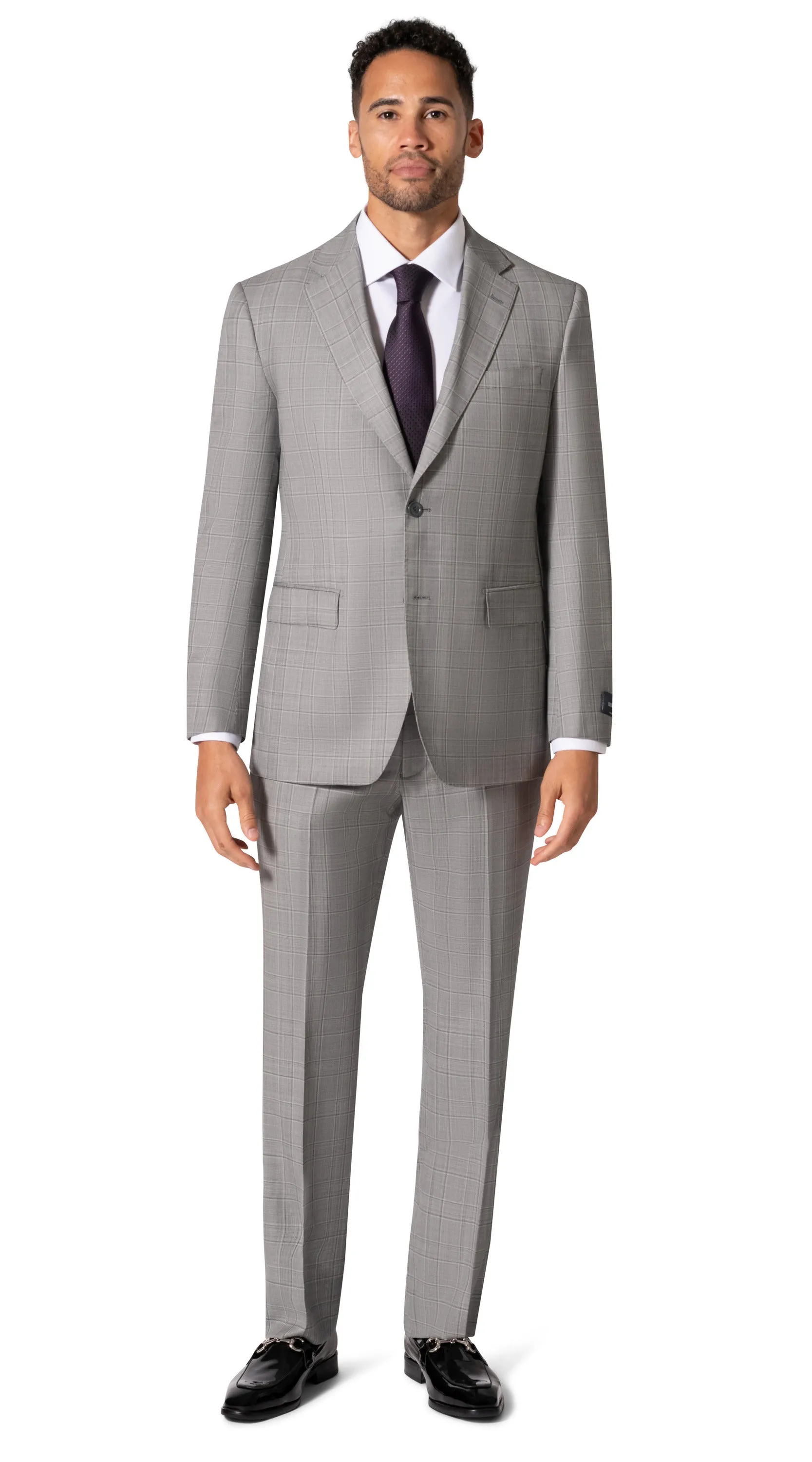 Bergamo Elegant - Reda |  156.43 Modern 2-Piece Suit - Grey formal gathering