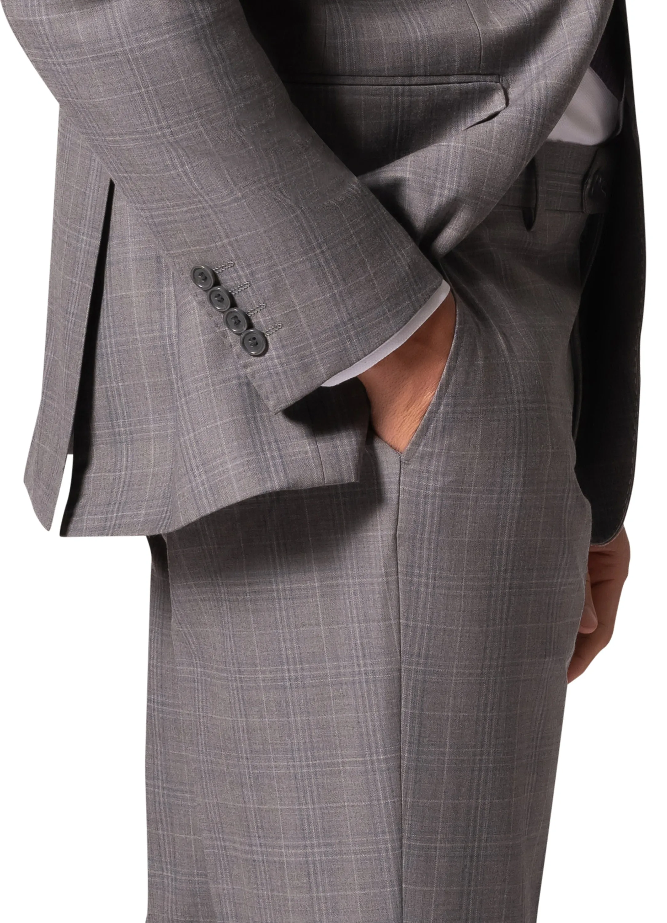 Bergamo Elegant - Reda |  188.456 Modern 2-Piece Suit - Grey formal dress code