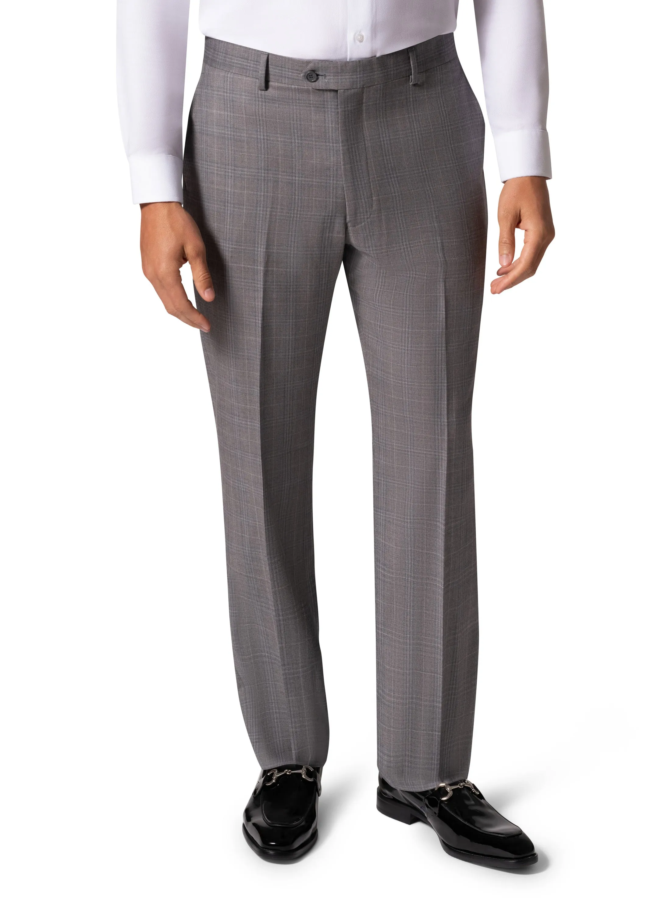 Bergamo Elegant - Reda |  188.456 Modern 2-Piece Suit - Grey festive outfit
