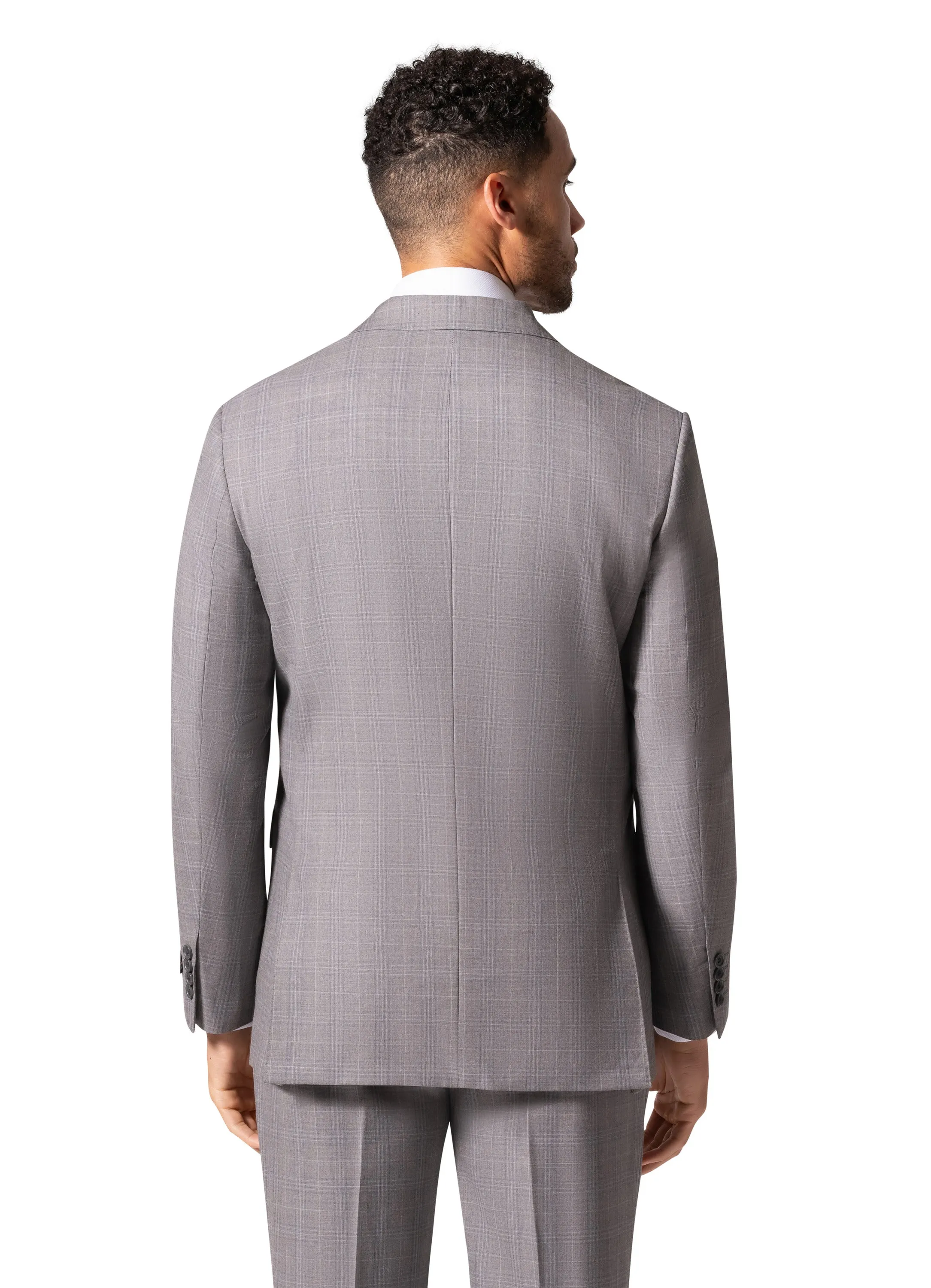 Bergamo Elegant - Reda |  188.456 Modern 2-Piece Suit - Grey premium fit