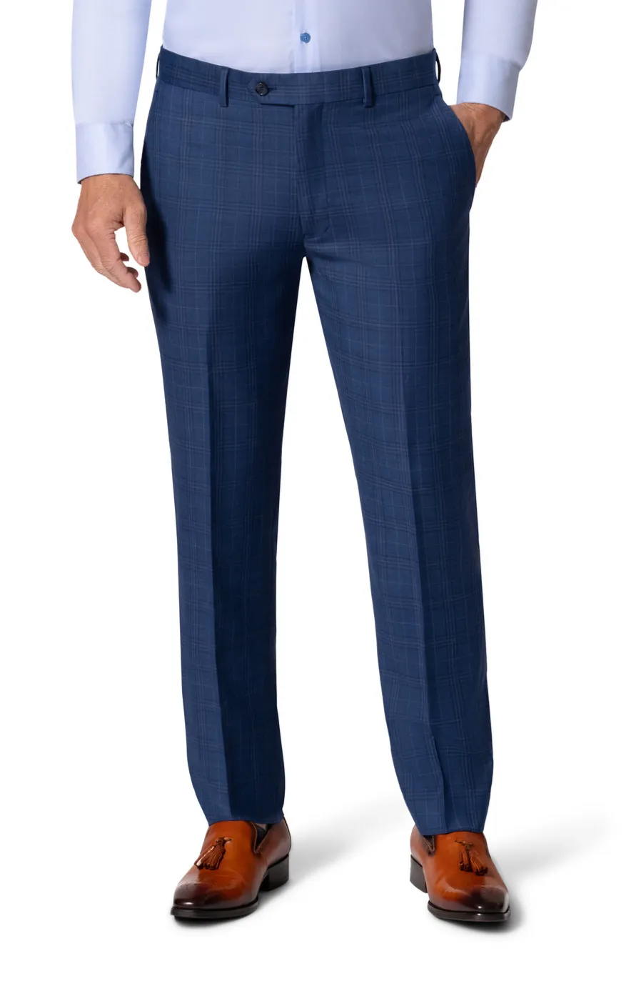 Bergamo Elegant - Reda |  188.456 Slim 2-Piece Suit - Blue photo shoot outfit