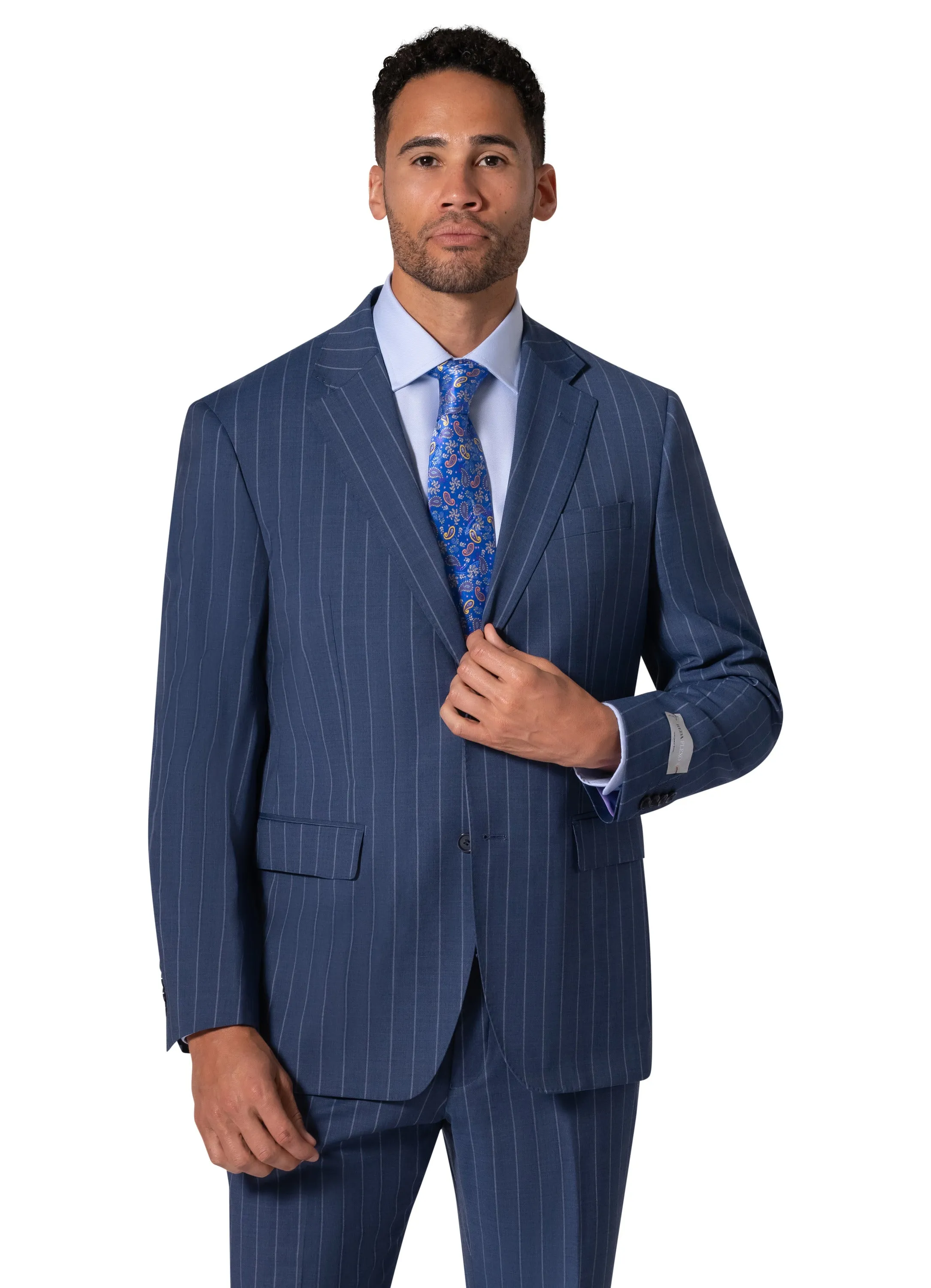 Bergamo Elegant Reda Flexo |  705.200 Modern Fit Suit - Blue evening ensemble