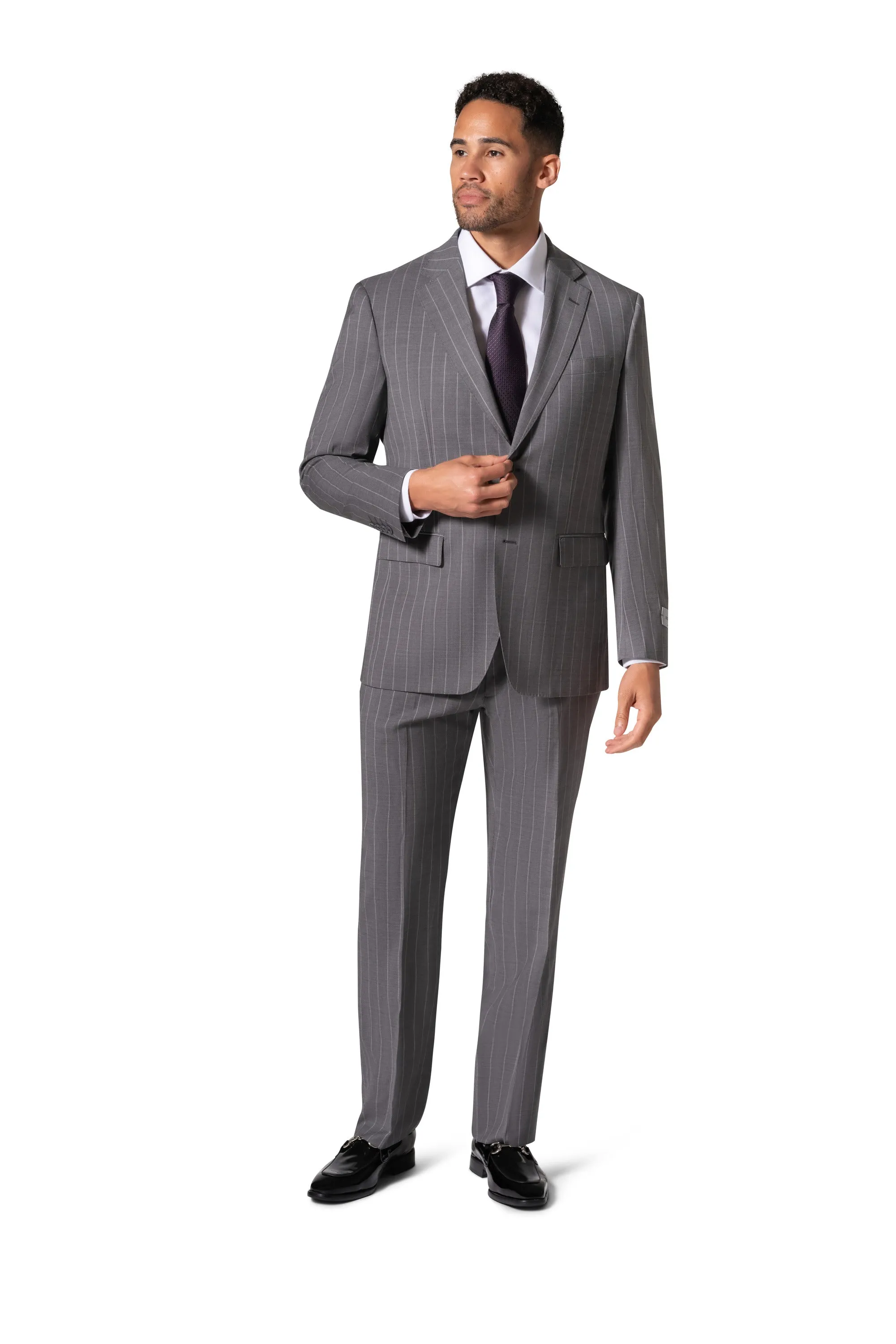 Bergamo Elegant Reda Flexo |  705.200 Modern Fit Suit - Grey classy ensemble