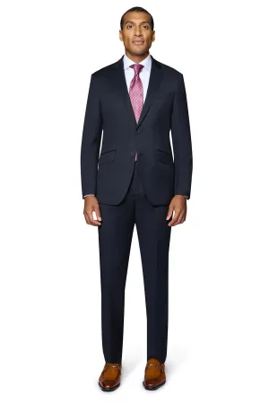 Bergamo Elegant - Reda | Modern 2-Piece Notch Solid Navy Suit wedding season style