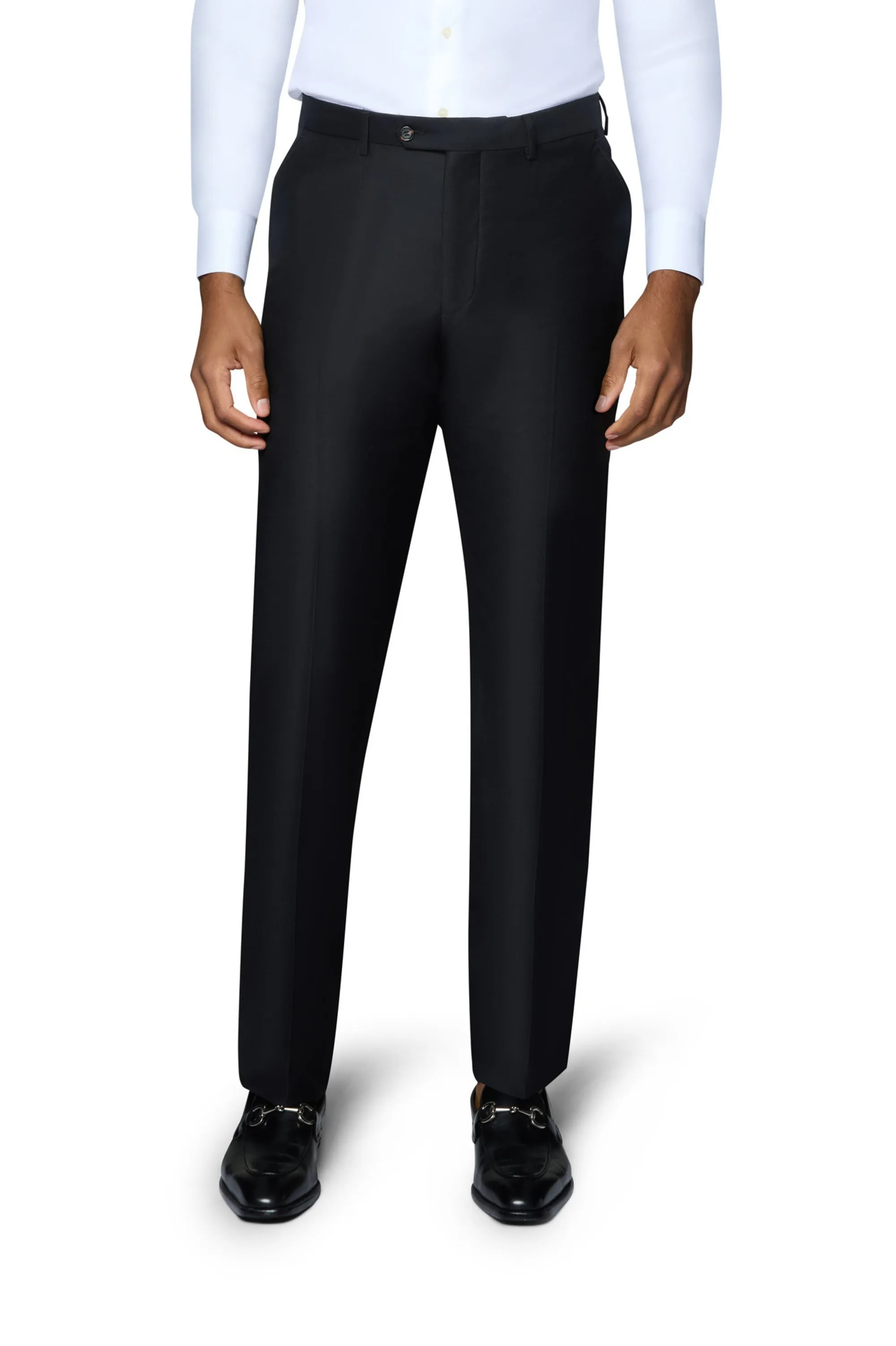 Bergamo Elegant - Reda | Slim 2-Piece Notch Solid Black Suit wedding season