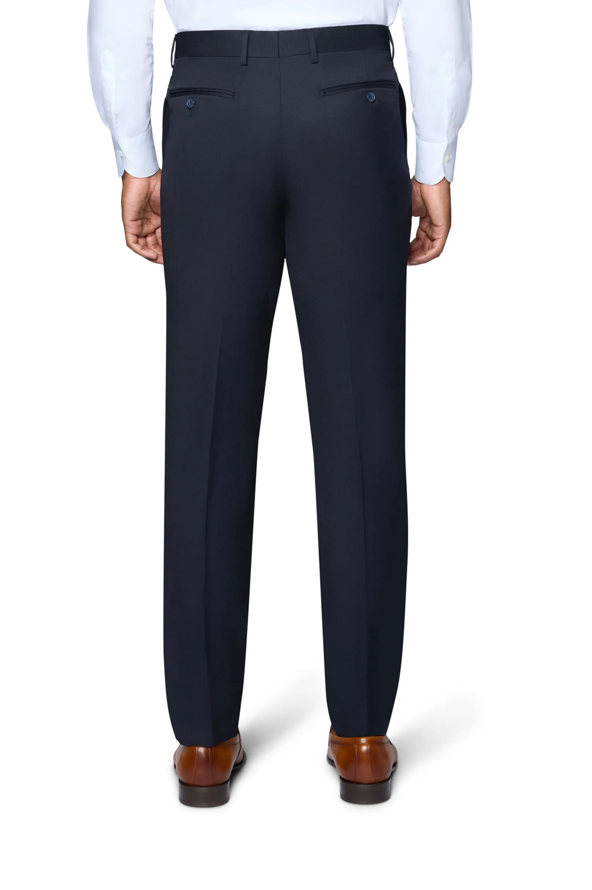 Bergamo Elegant - Reda | Slim 2-Piece Notch Solid Navy Suit evening wear