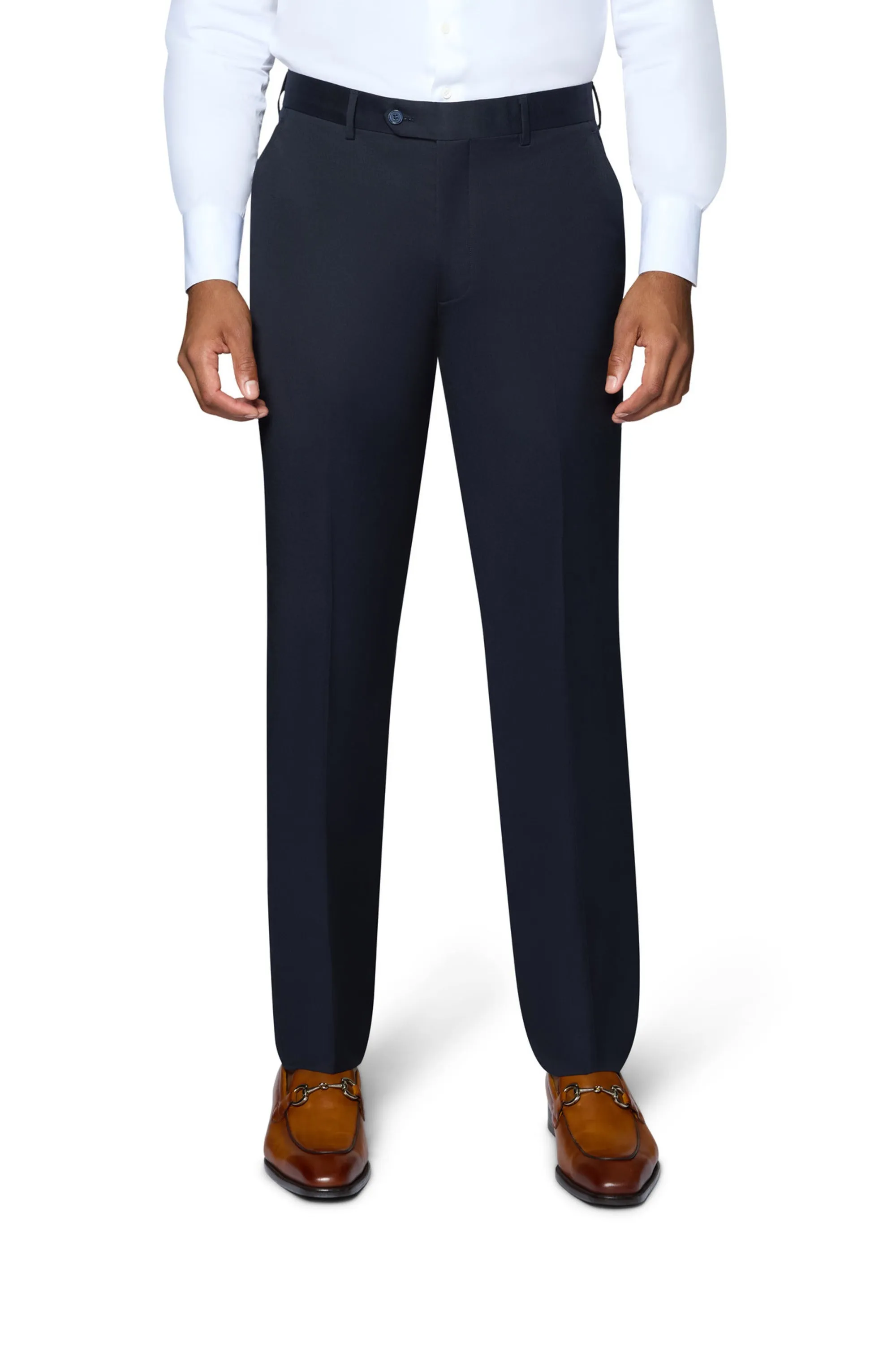 Bergamo Elegant - Reda | Slim 2-Piece Notch Solid Navy Suit formal gathering