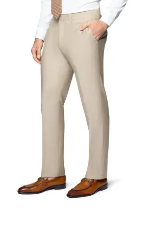 Bergamo Elegant Slim Fit Pants - Tan smart design