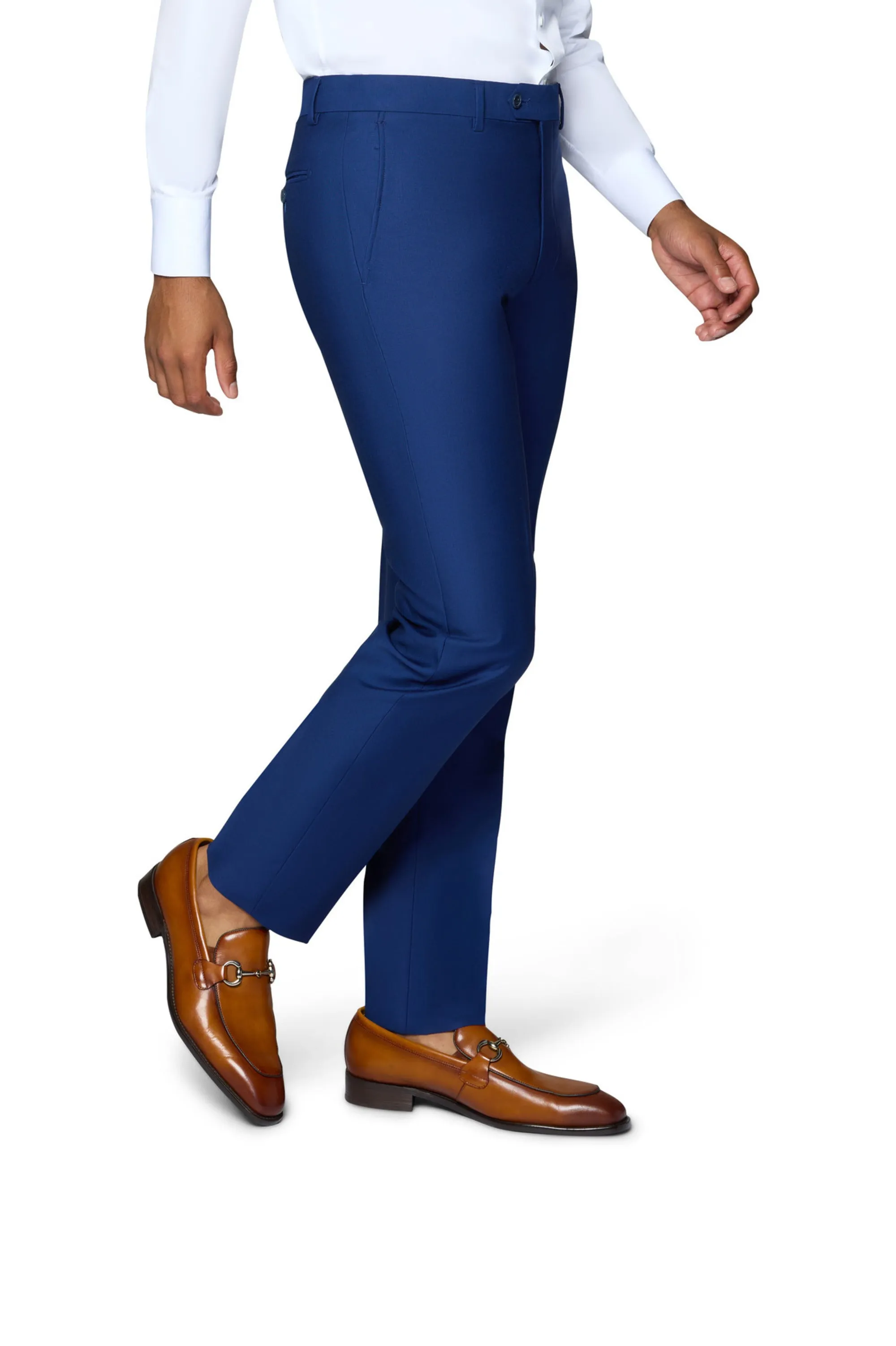 Bergamo Elegant - Slim Peak Suit  - New Blue elegant outfit