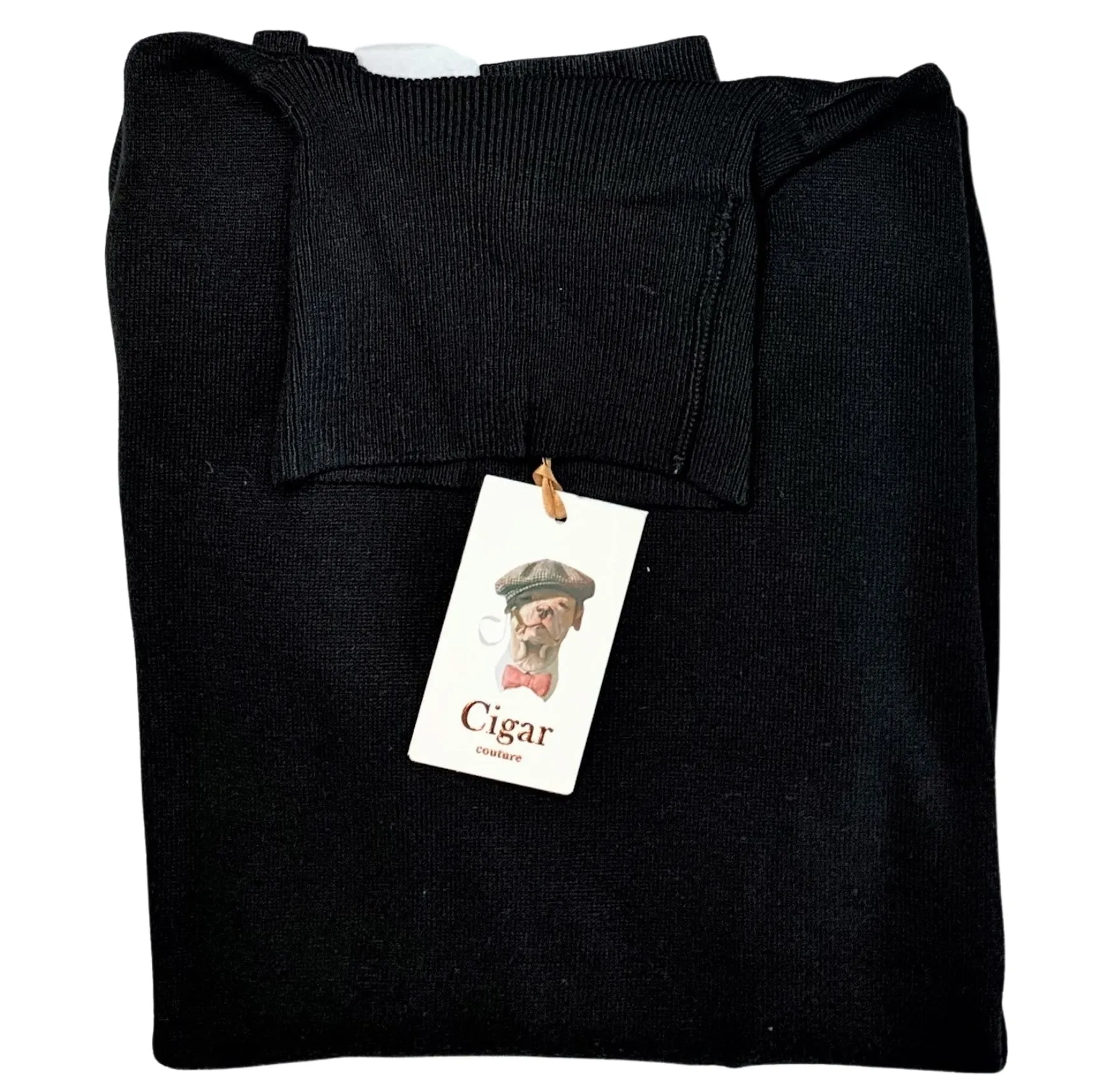 Bergamo Elegant T-178 Turtle Neck Sweater - Black sporty edge
