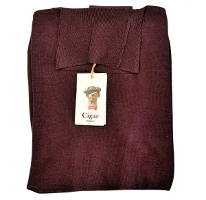 Bergamo Elegant T-178 Turtle Neck Sweater - Burgundy versatile wear