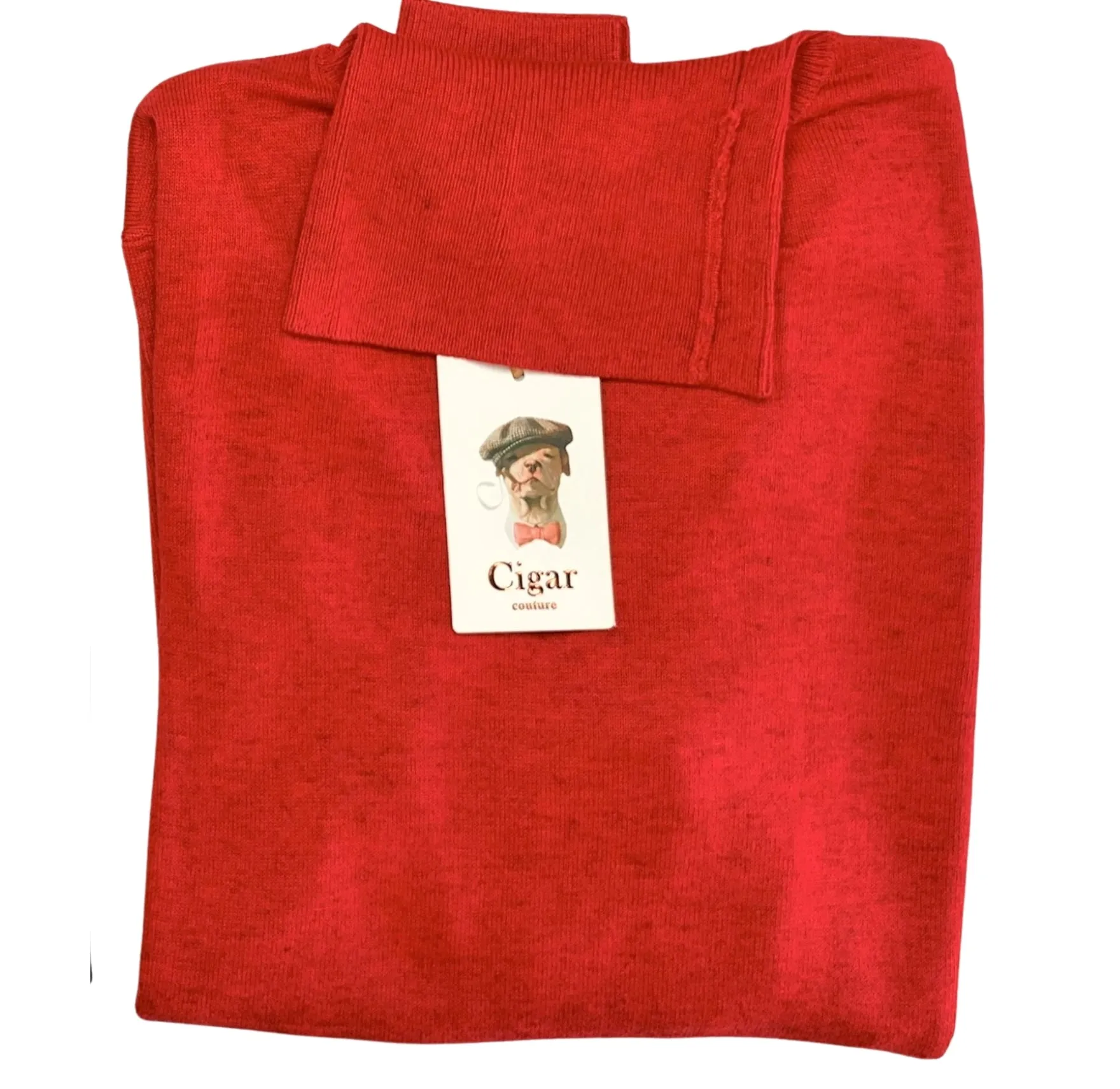 Bergamo Elegant T-178 Turtle Neck Sweater - Red functional style