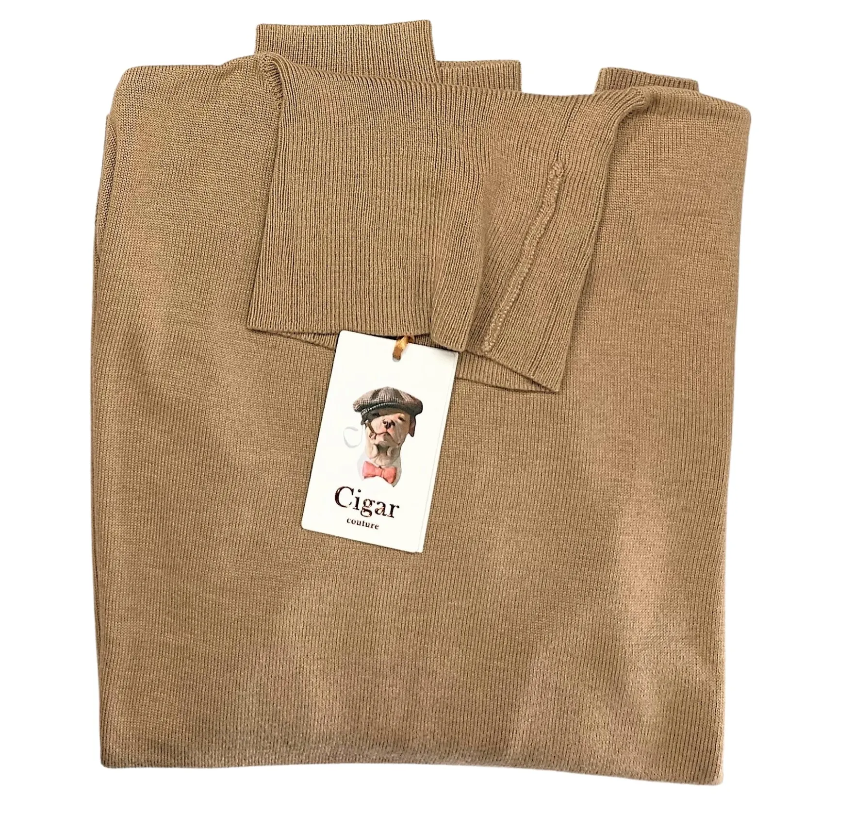 Bergamo Elegant T-178 Turtle Neck Sweater - Taupe sporty comfort