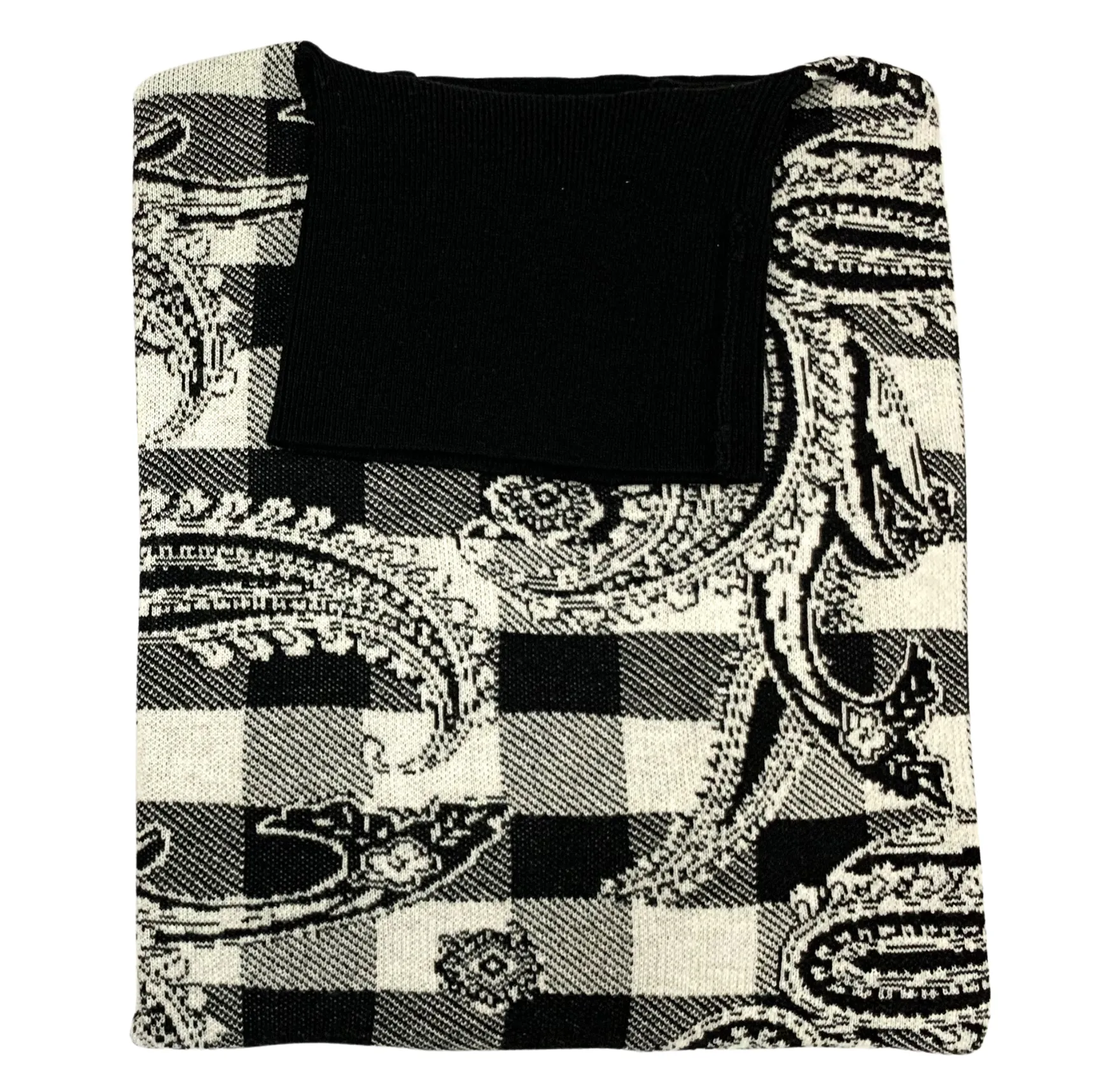 Bergamo Elegant T-342 Turtle Neck Sweater - Black warm knit.