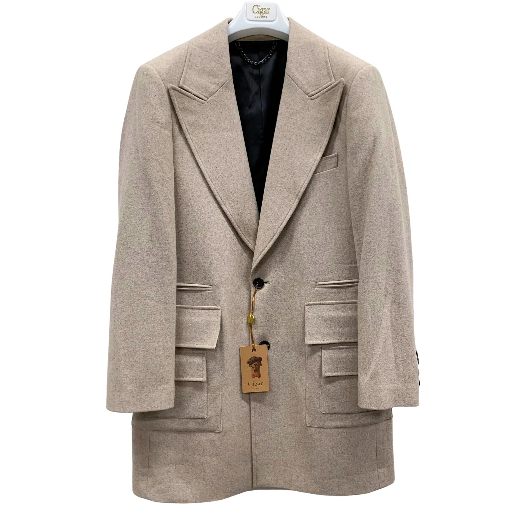 Bergamo Elegant TC-1260 Outerwear - Beige Fashion comfort