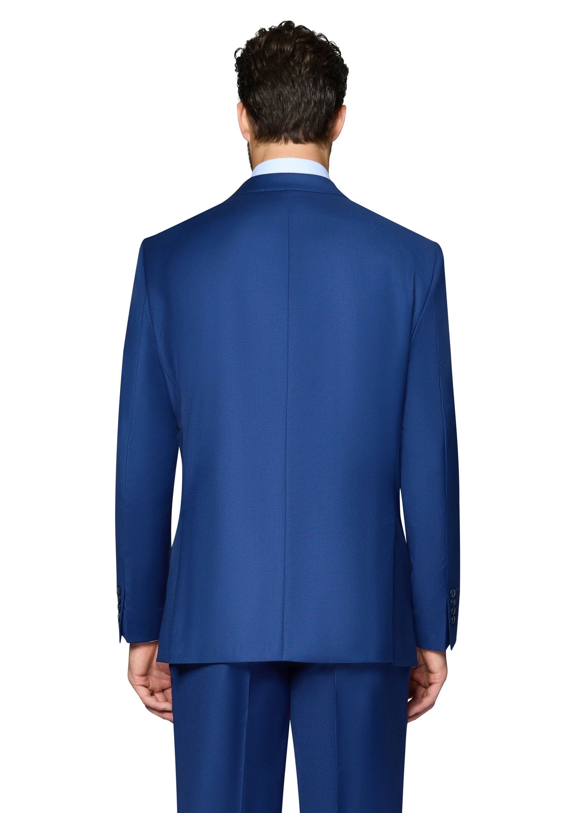 Bergamo Elegant Wool Suit - New Blue festive fashion