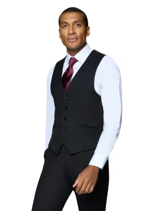 Bergamo Elegant Wool Vest - Black Quality Life