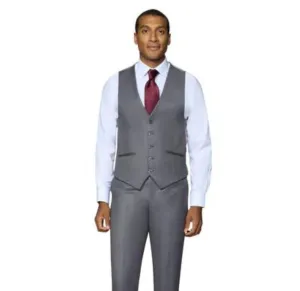 Bergamo Elegant Wool Vest - Medium Grey Casual Style