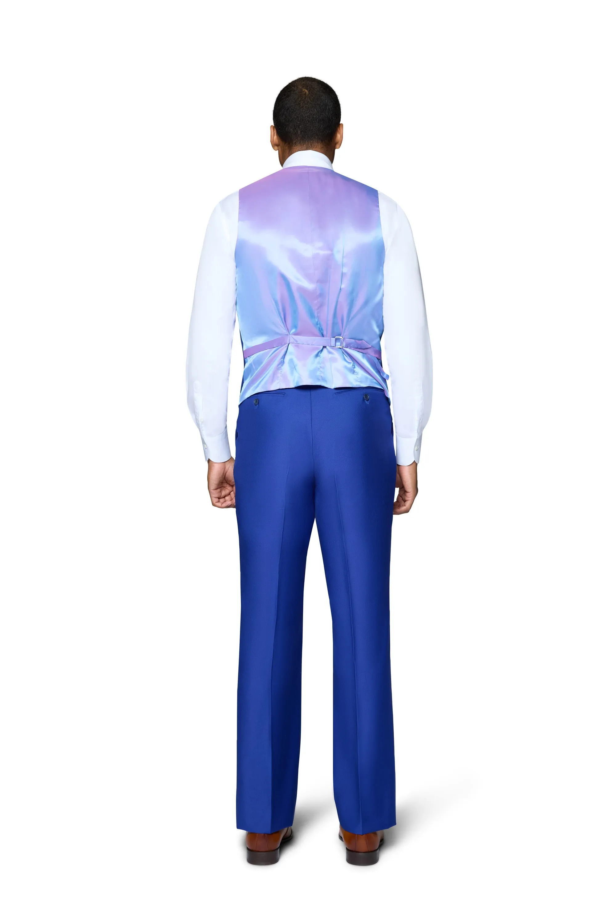 Bergamo Essex Elegant - Faille Wool Solid Suit - French Blue dress code