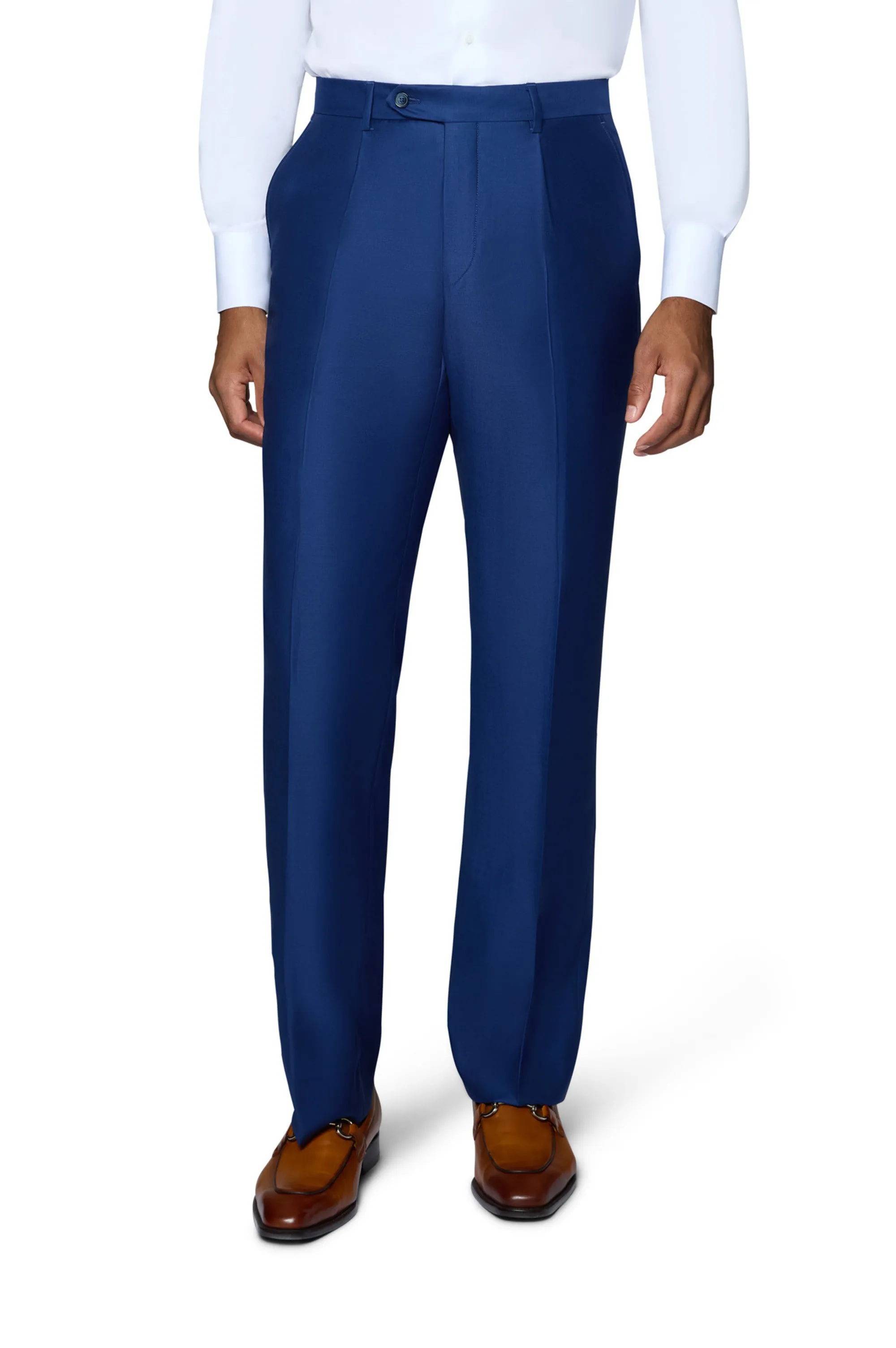 Bergamo Essex Elegant - Faille Wool Solid Suit - New Blue elegant design
