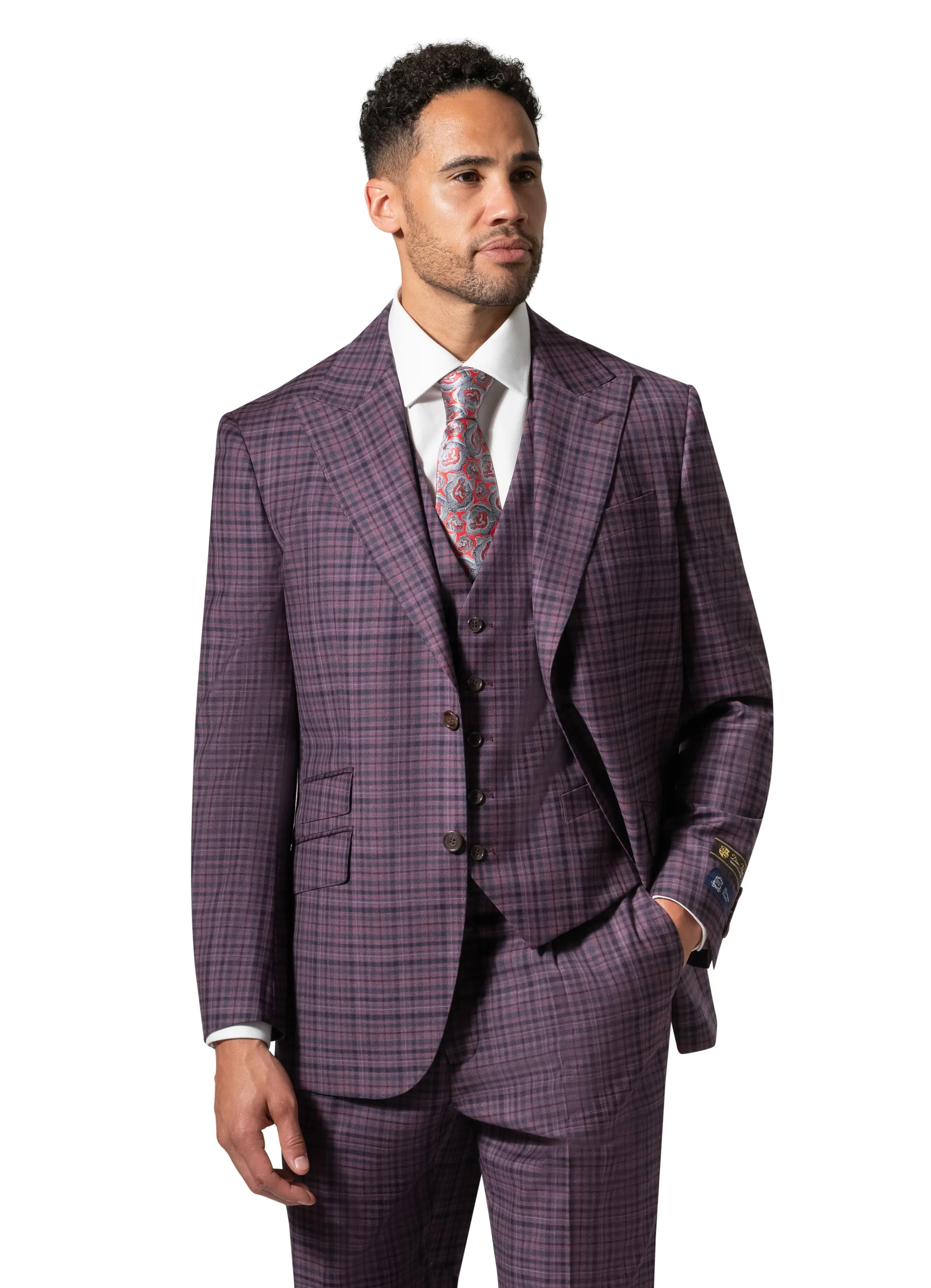Bergamo Essex Elegant - Faille Wool Suit 10005.4099 trendy look