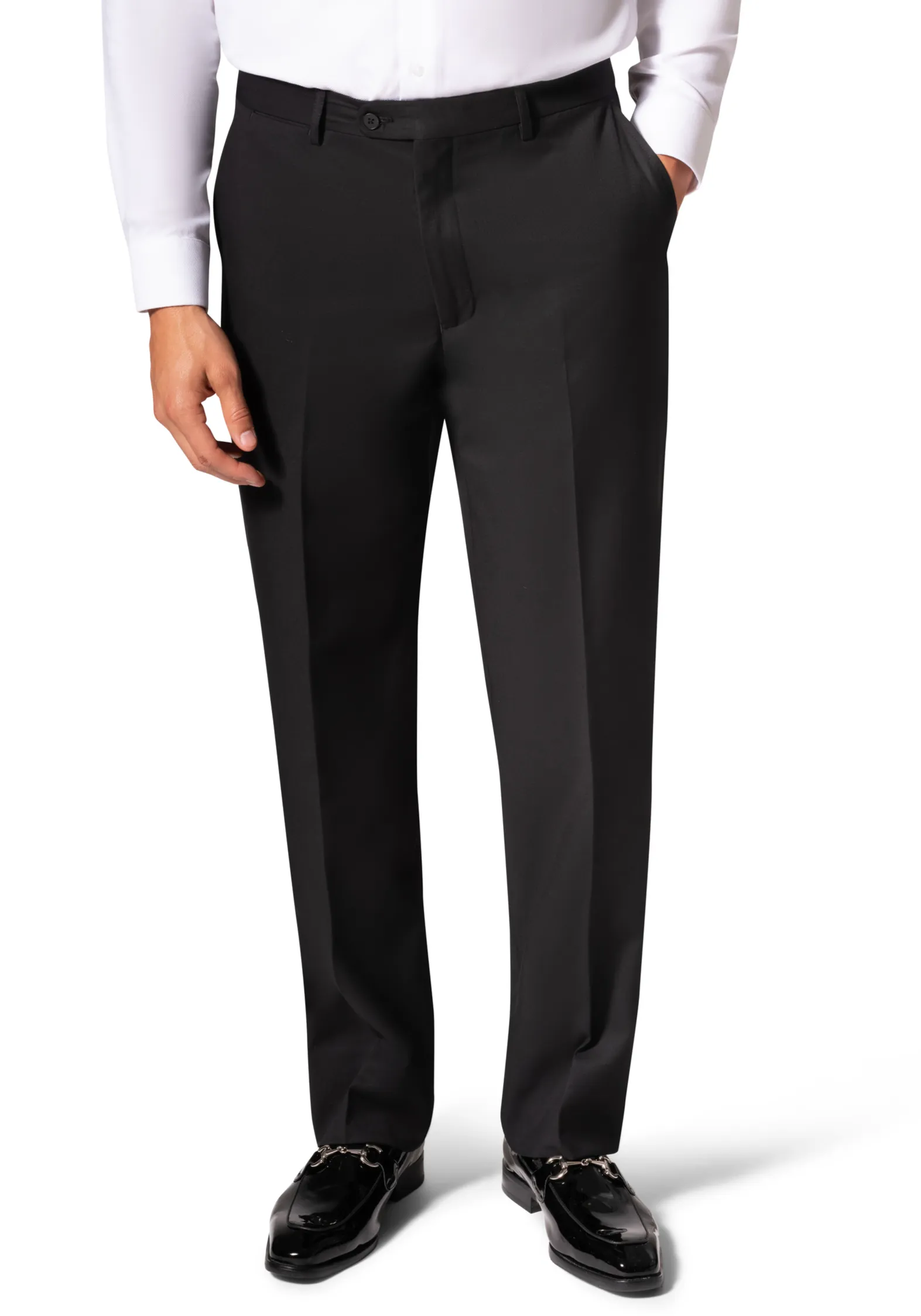 Bergamo Orange A6732 D/B Modern Fit Suit - Black business event attire