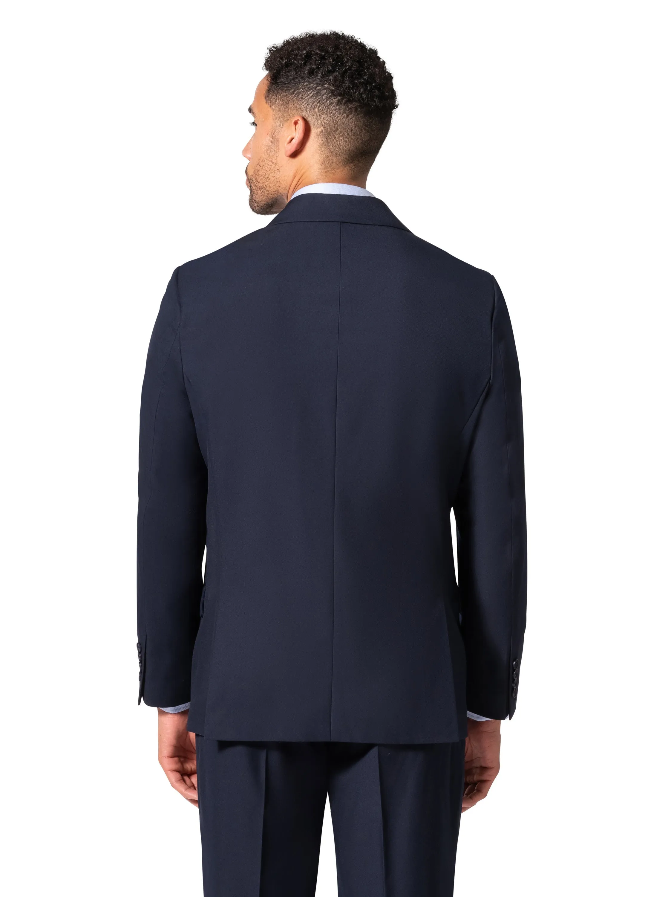 Bergamo Orange A6732 D/B Modern Fit Suit - Navy trendy outfit