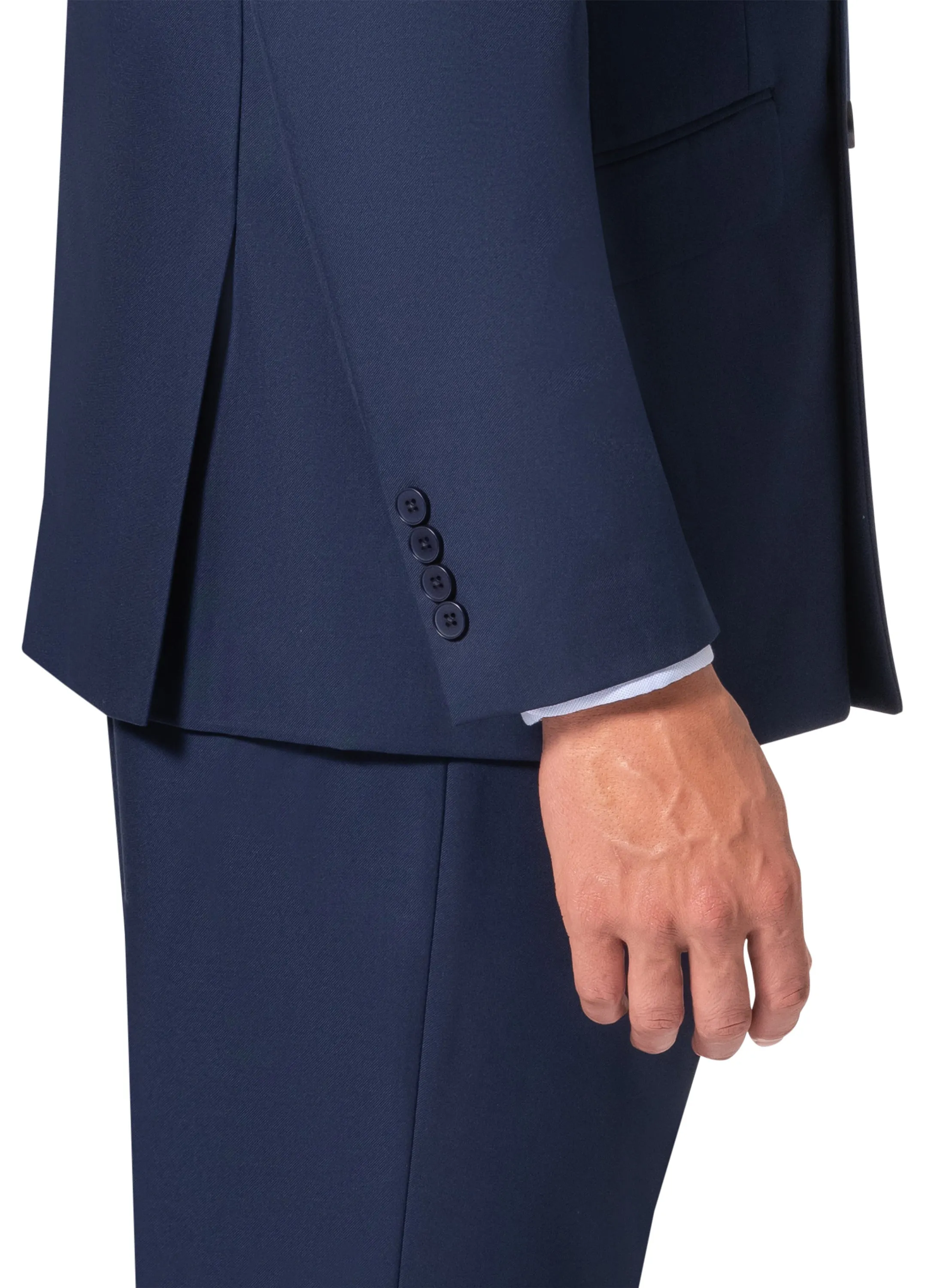 Bergamo Orange A6732 D/B Modern Fit Suit - New Blue evening ensemble