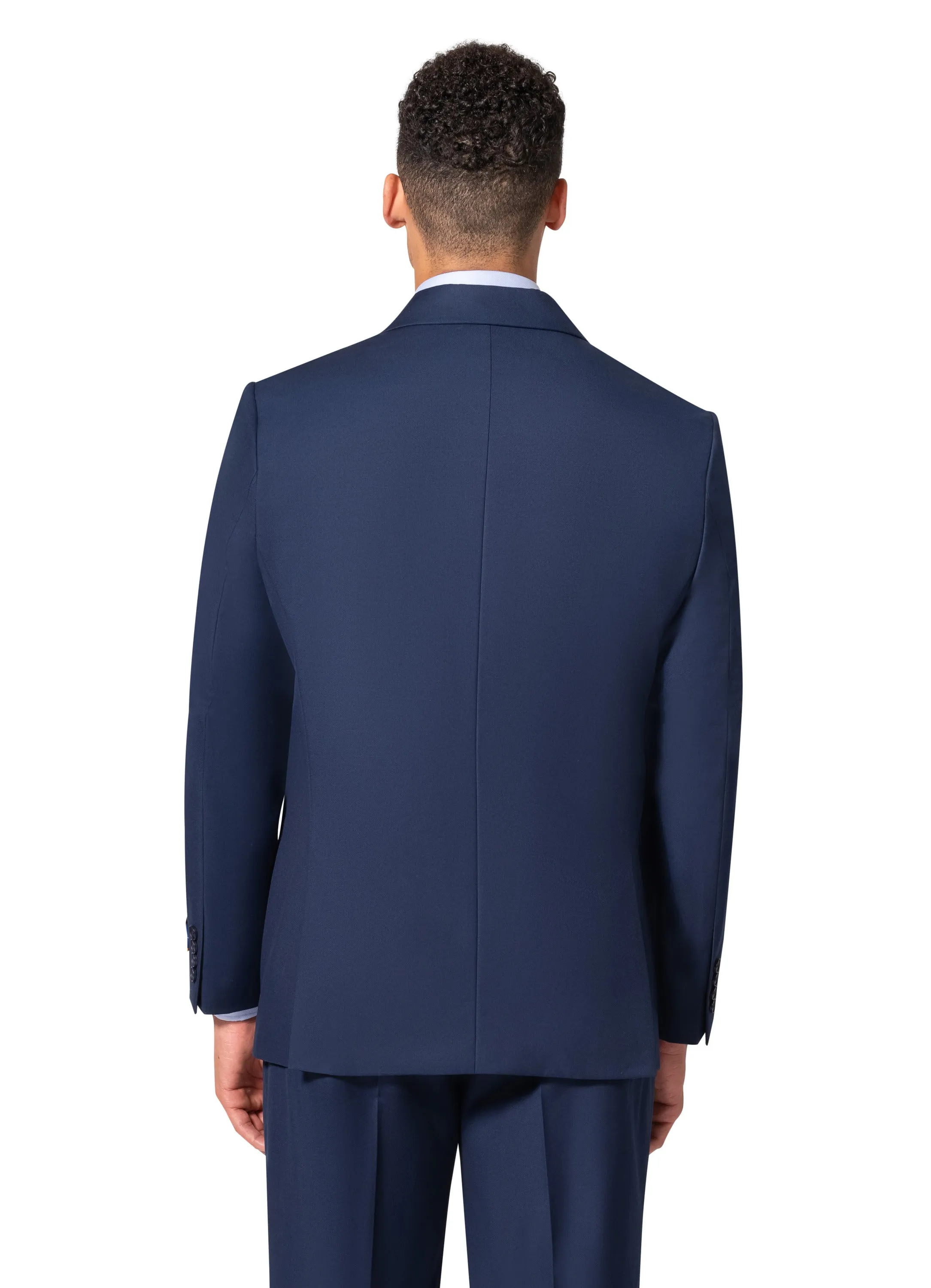 Bergamo Orange A6732 D/B Modern Fit Suit - New Blue formal occasion wear