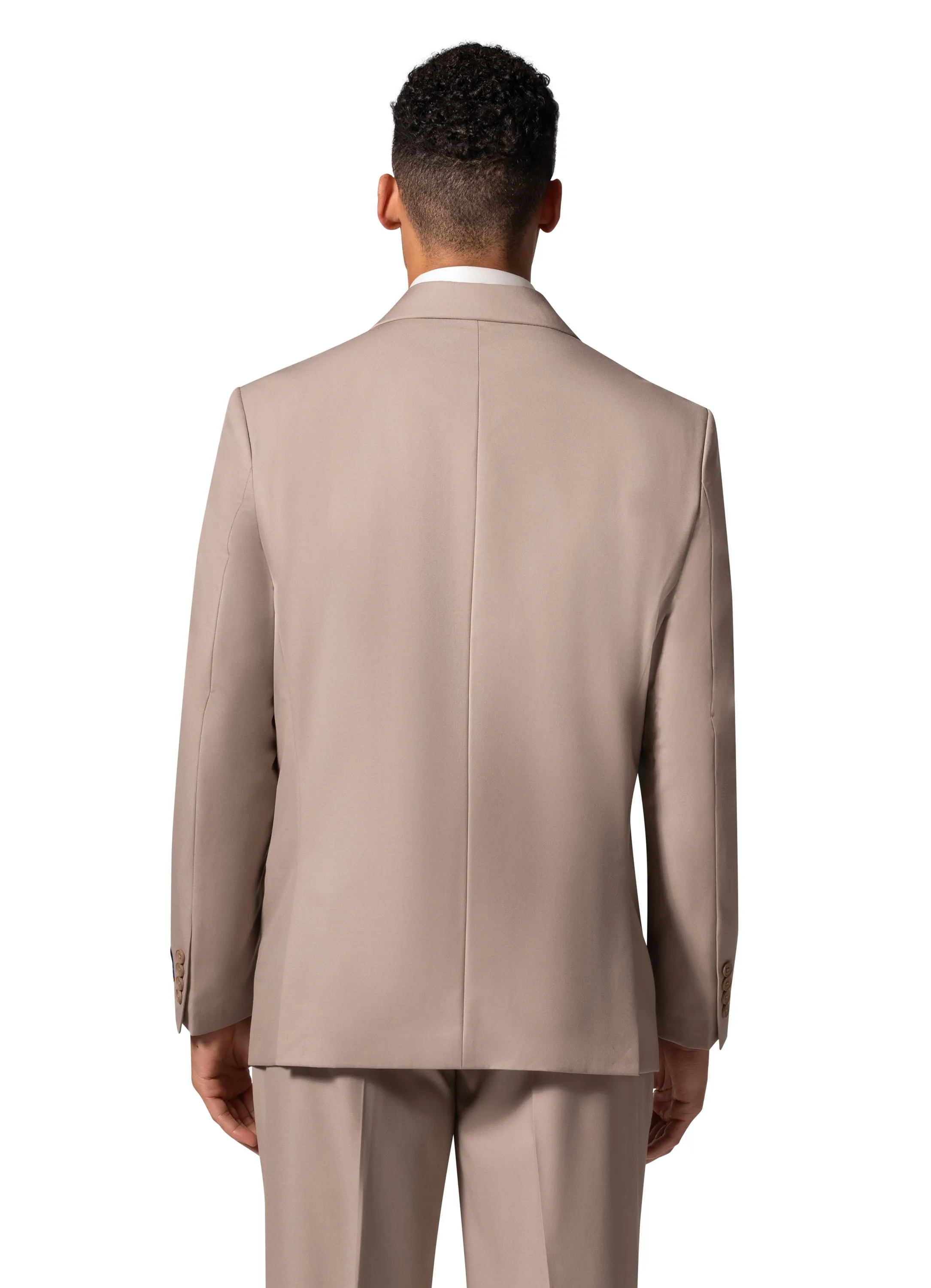 Bergamo Orange A6732 D/B Modern Fit Suit - Tan classic suit