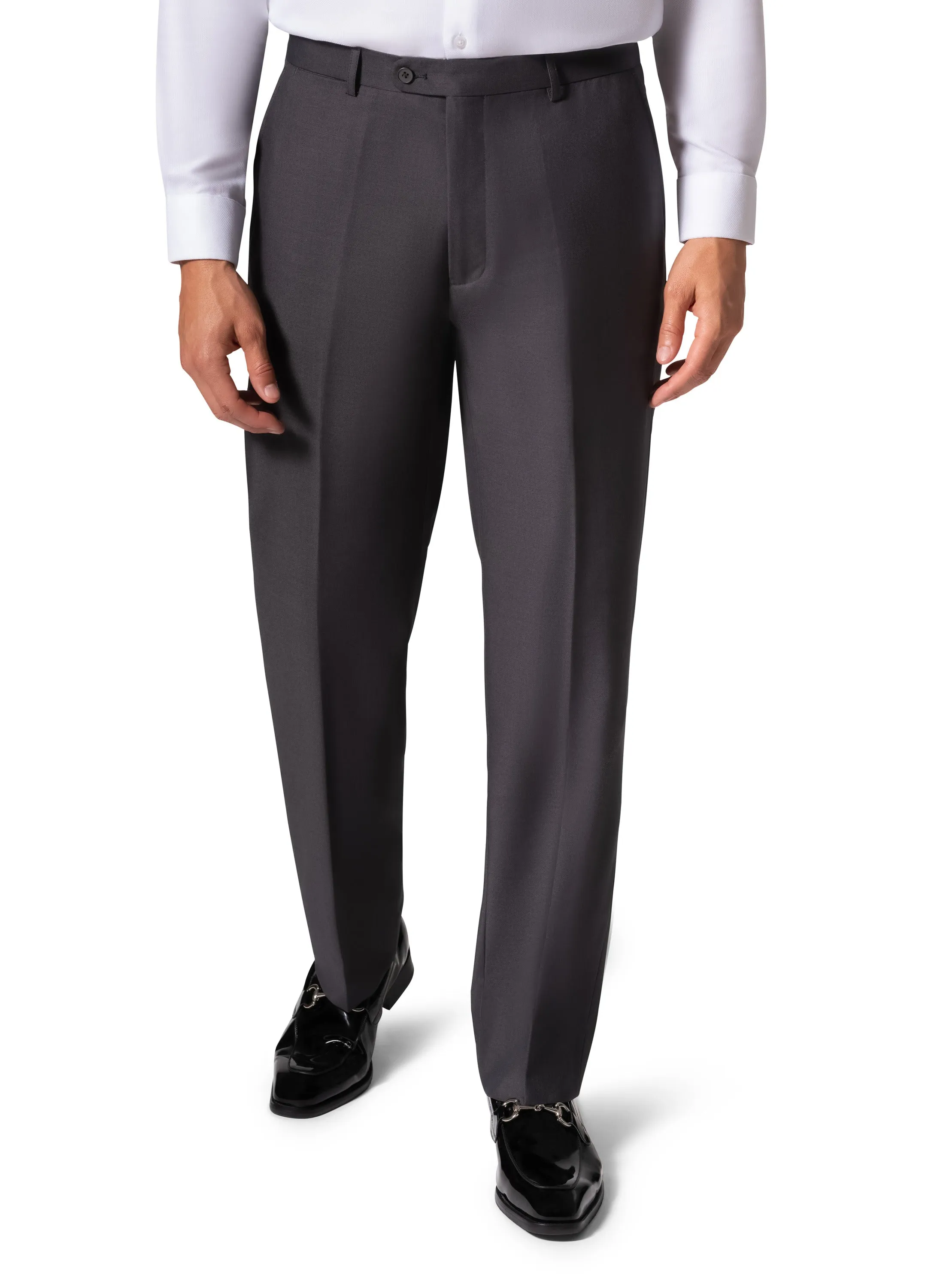 Bergamo Orange A6732 D/B Slim Fit Suit - Charcoal classic wear