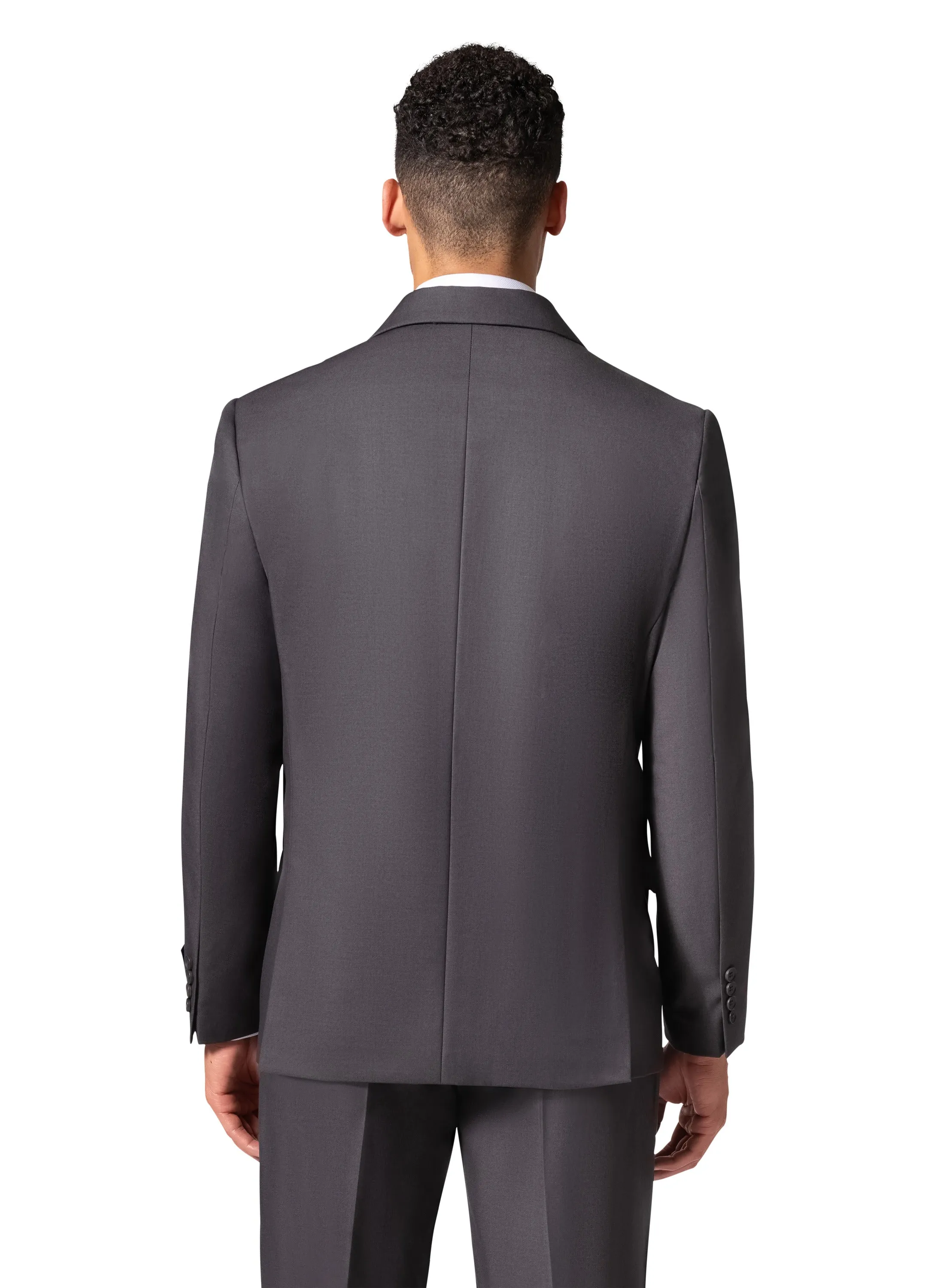 Bergamo Orange A6732 D/B Slim Fit Suit - Charcoal timeless elegance