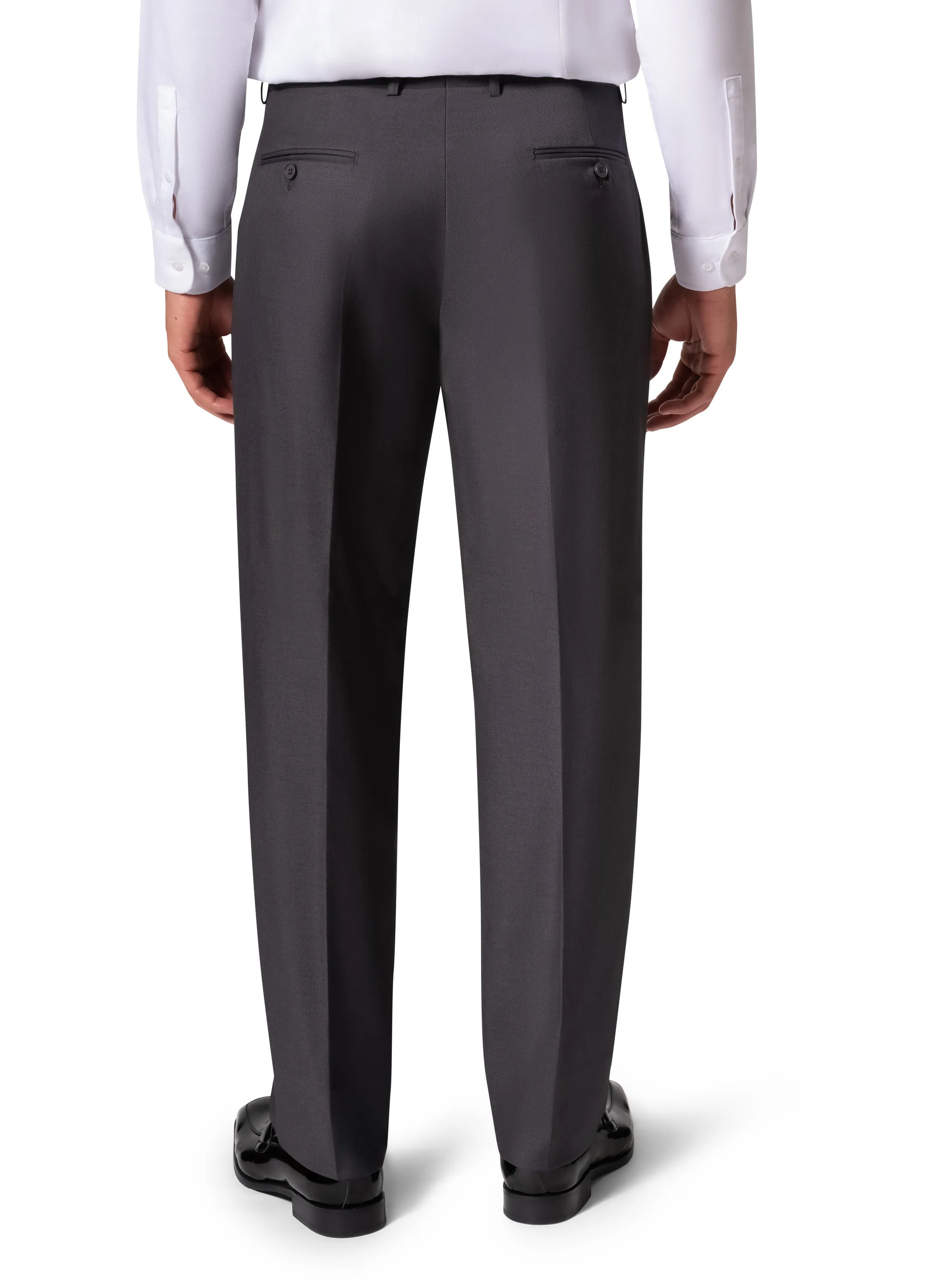 Bergamo Orange A6732 D/B Slim Fit Suit - Charcoal tailored suit look