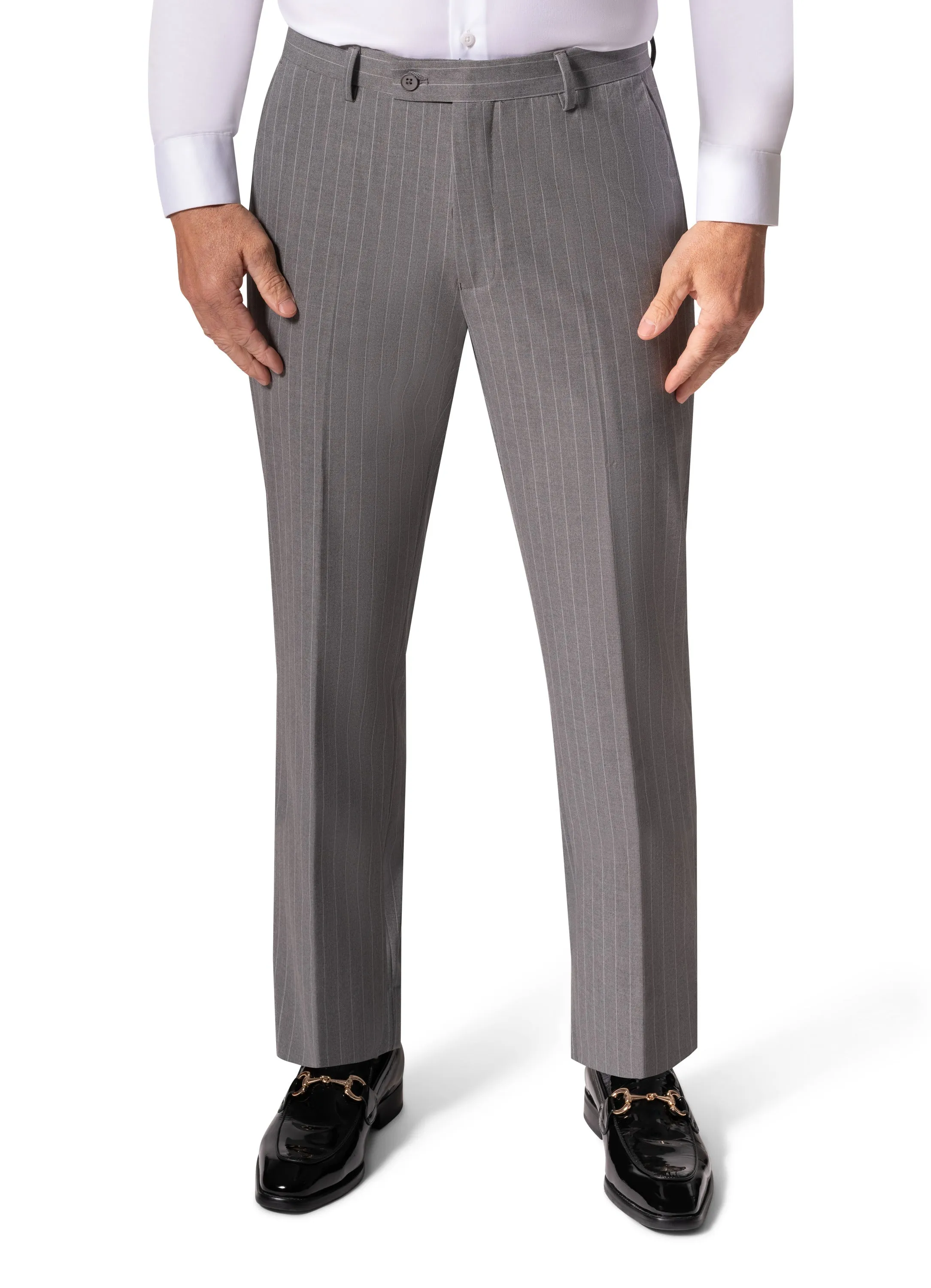 Bergamo Orange BP04K-E32 3PC Slim Suit - Grey sleek silhouette