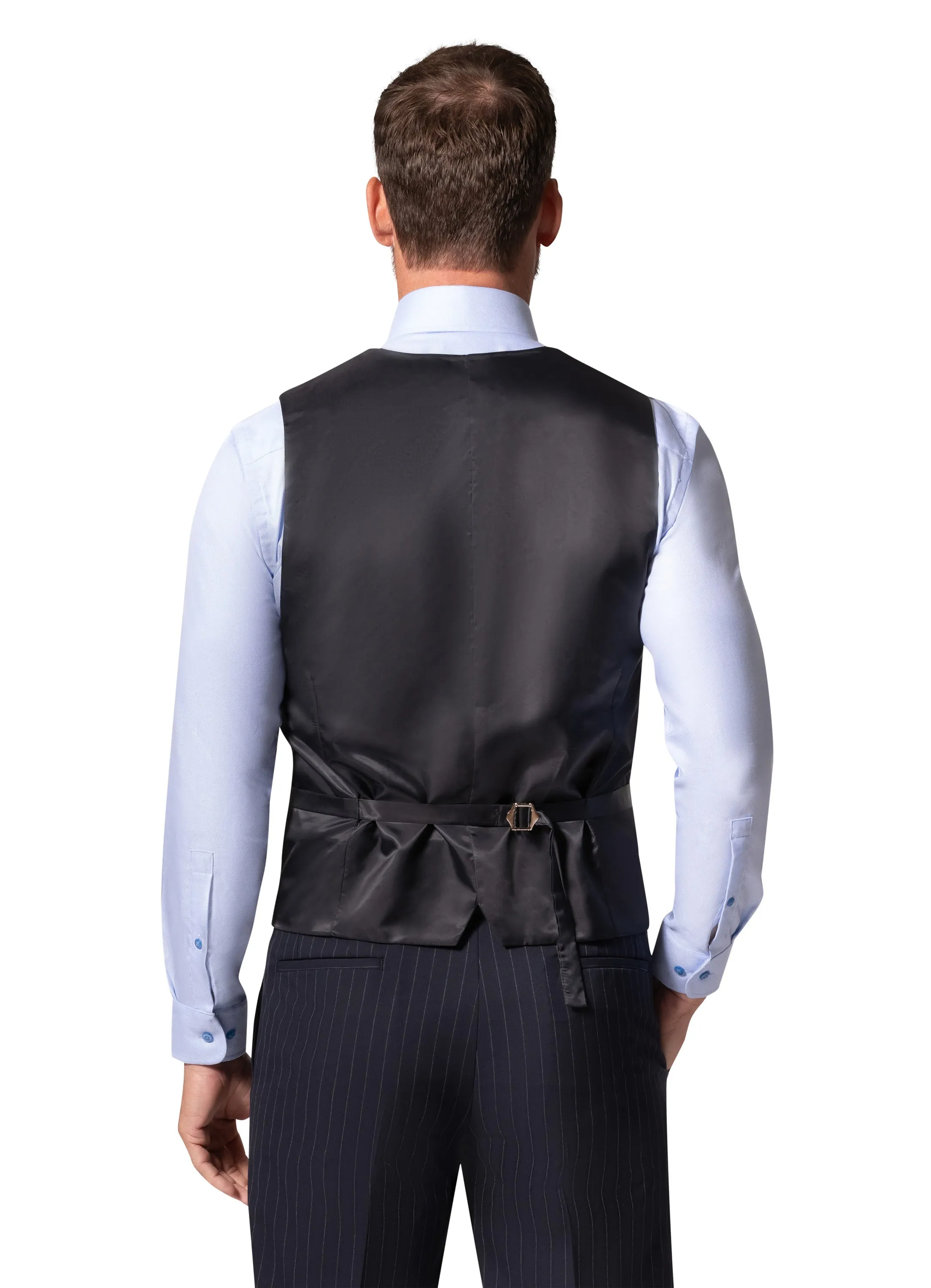 Bergamo Orange BP04K-E32 3PC Slim Suit - Navy classy style