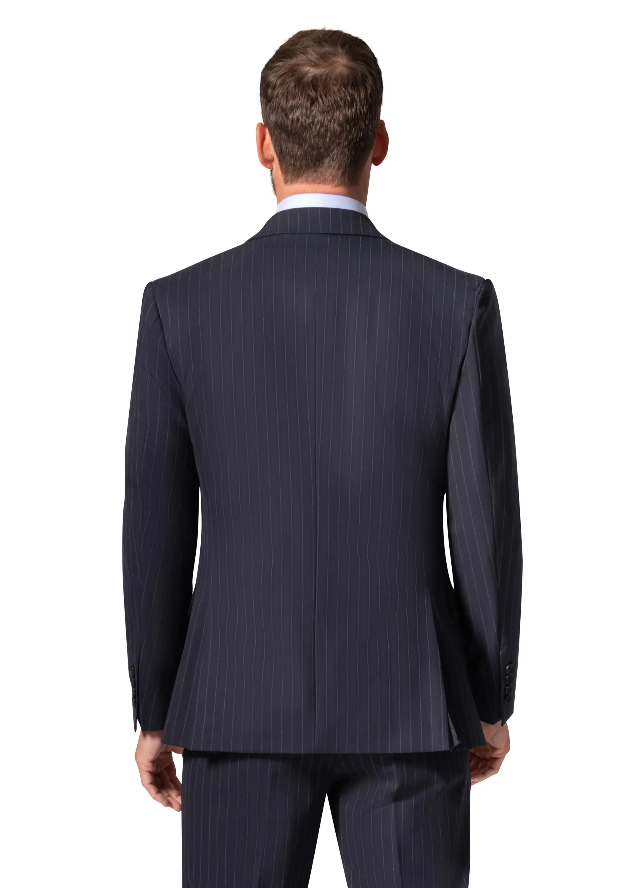 Bergamo Orange BP04K-E32 3PC Slim Suit - Navy quality fabric