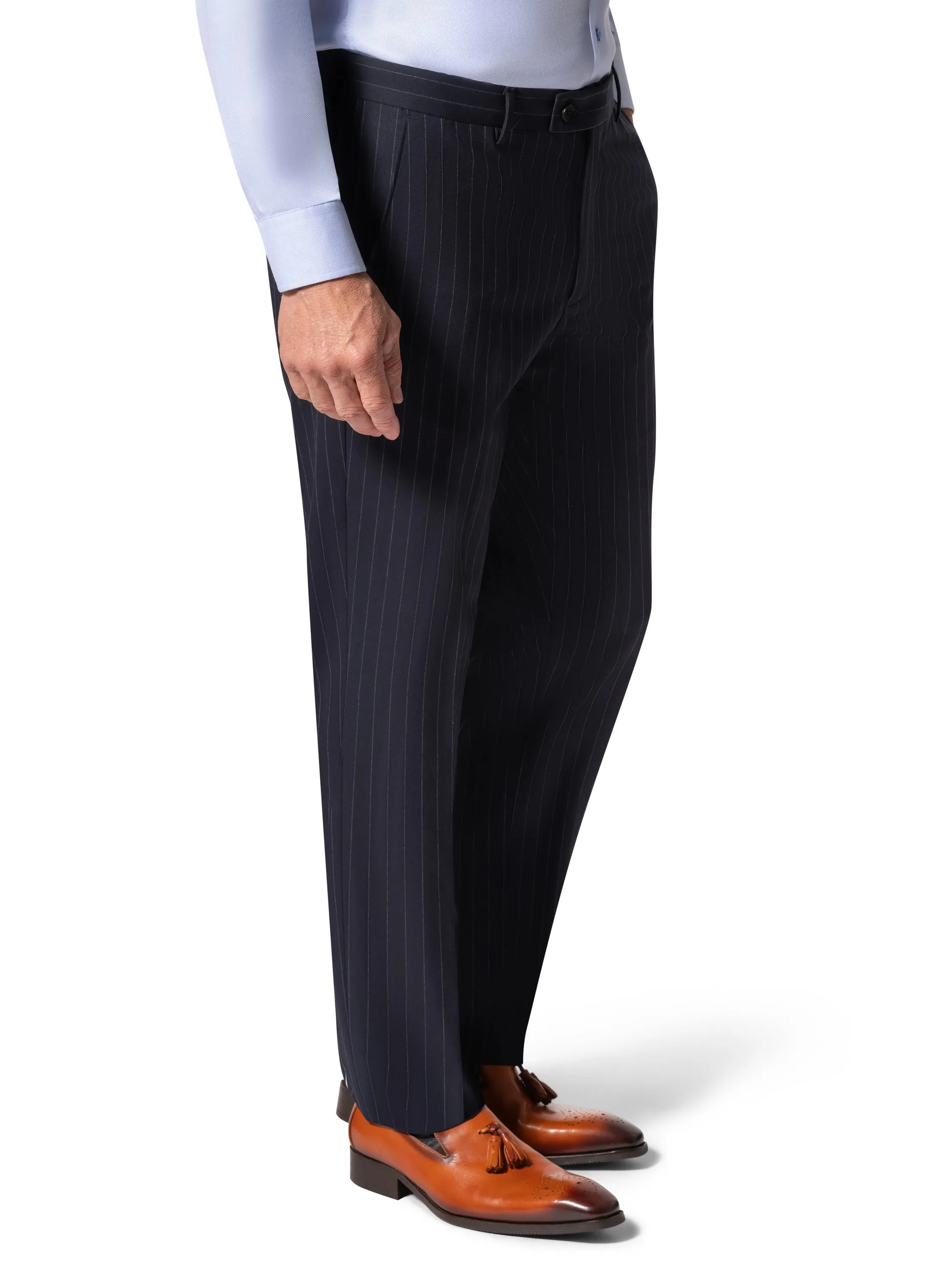 Bergamo Orange BP04K-E32 3PC Slim Suit - Navy festive attire