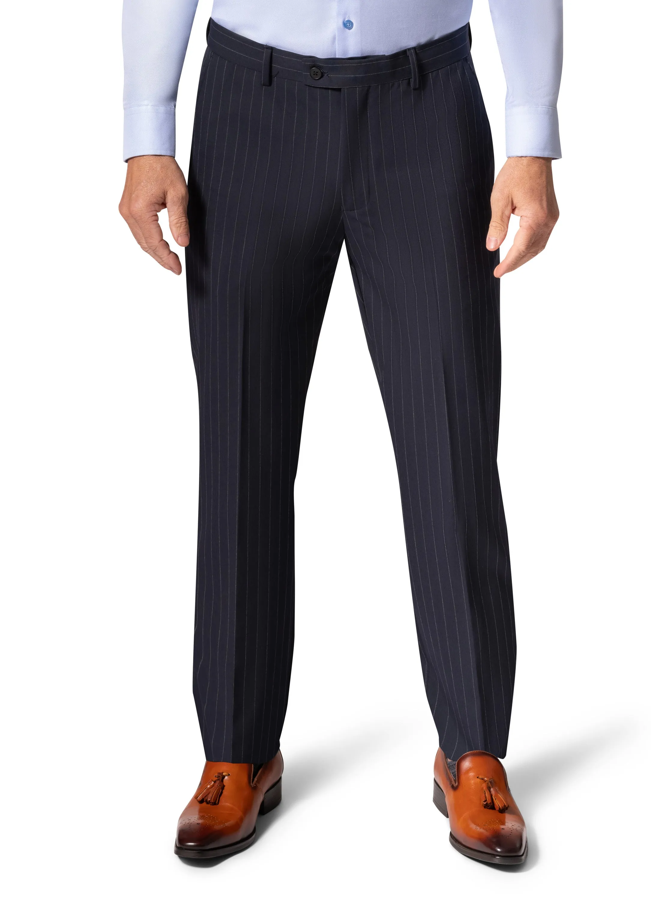 Bergamo Orange BP04K-E32 3PC Slim Suit - Navy style guide