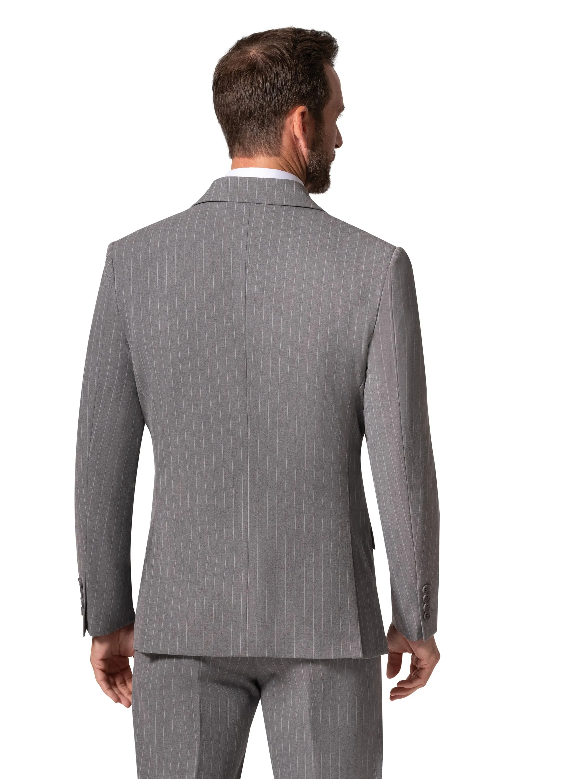 Bergamo Orange BP04K-E32 D/B Slim Suit - Grey refined look