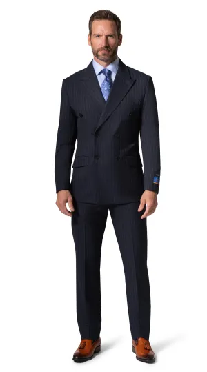 Bergamo Orange BP04K-E32 D/B Slim Suit - Navy bridal look