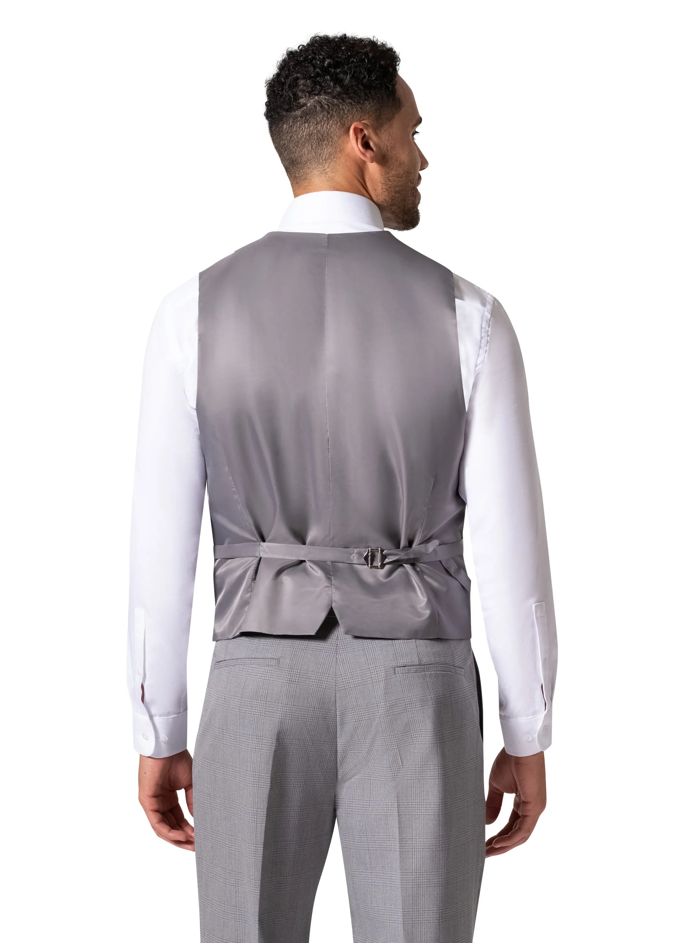 Bergamo Orange BP04KE-07 3PC Notch Modern Suit - Grey iconic outfit