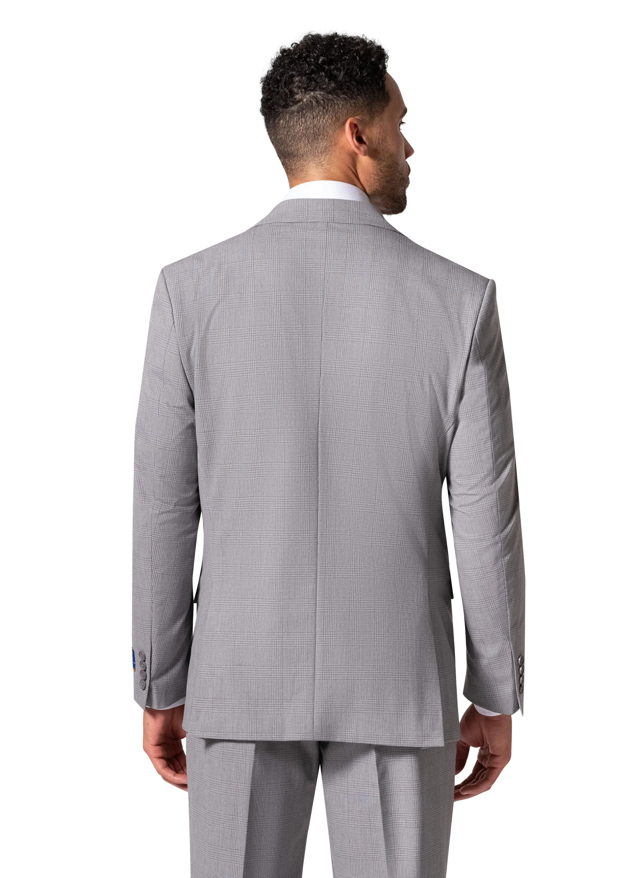 Bergamo Orange BP04KE-07 3PC Notch Modern Suit - Grey style guide