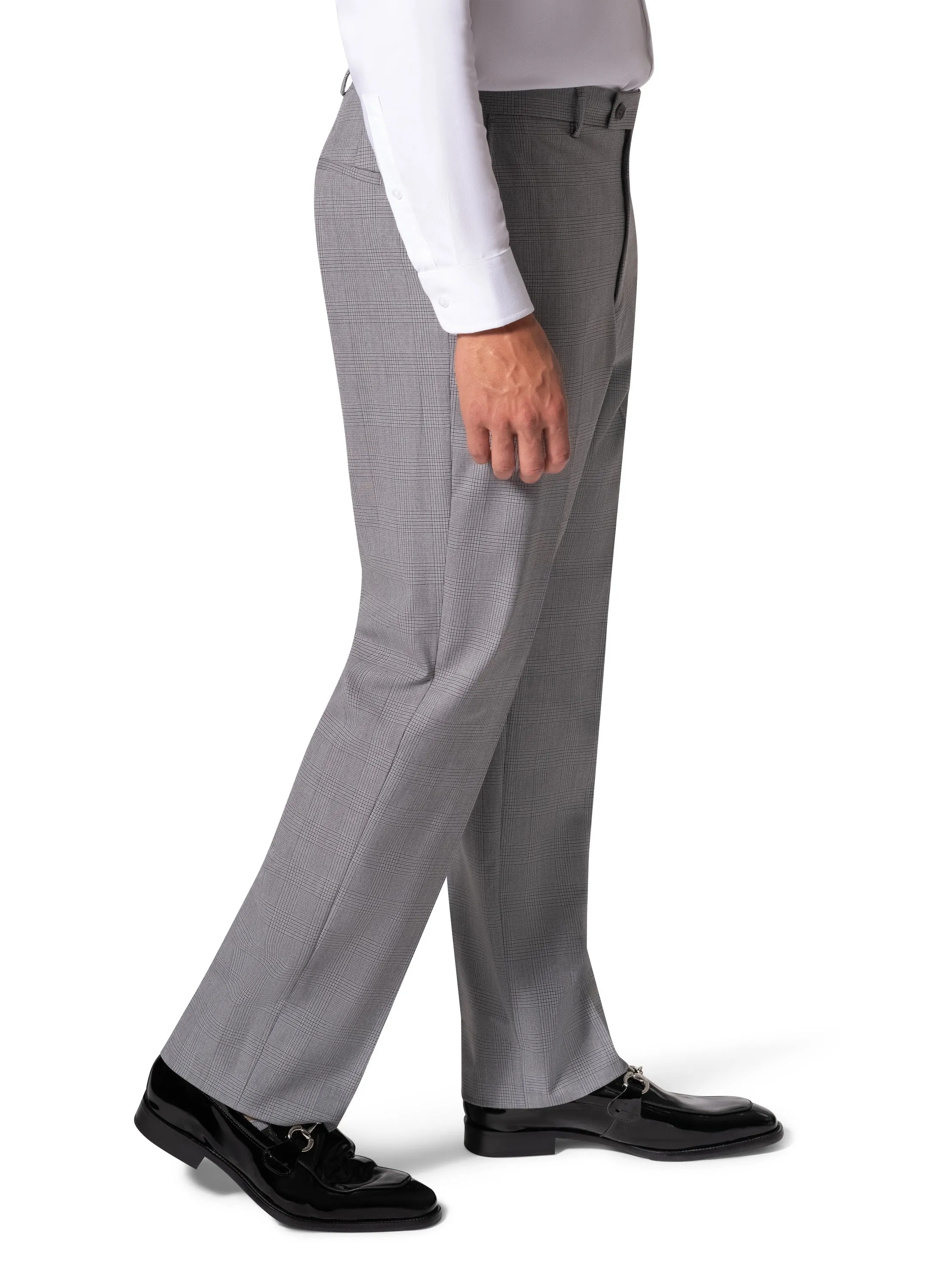 Bergamo Orange BP04KE-07 3PC Notch Modern Suit - Grey sleek jacket