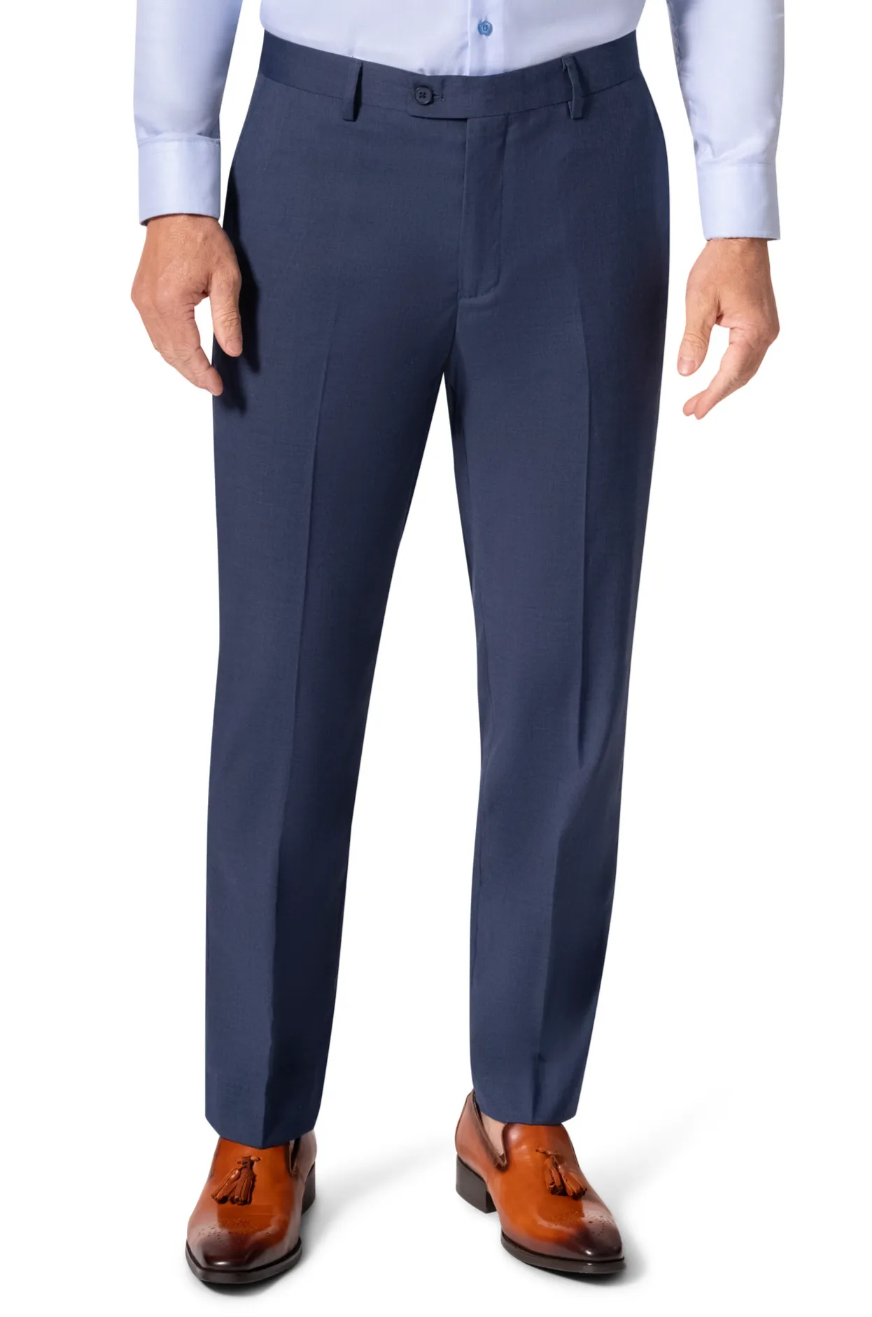 Bergamo Orange MARCO 003 Slim Fit Suit - Blue business event attire