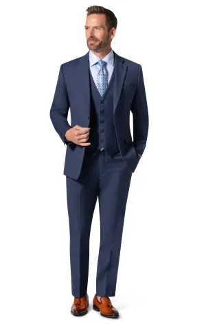 Bergamo Orange MARCO 003 Slim Fit Suit - Blue evening wear