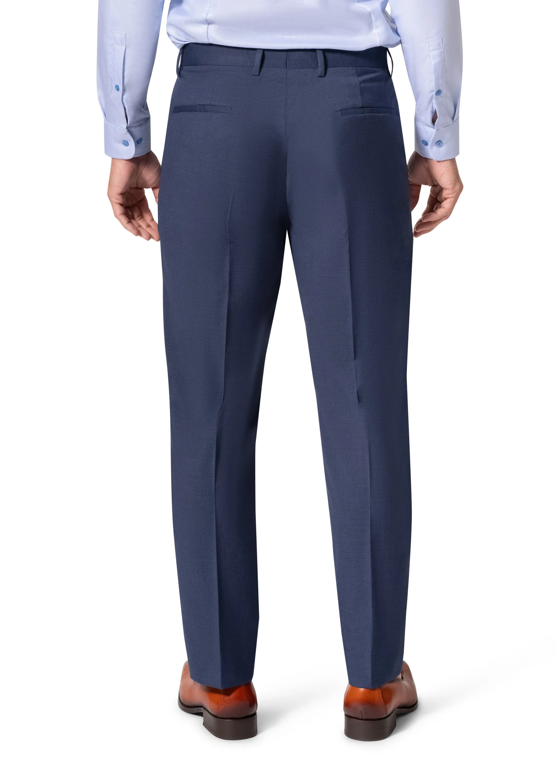 Bergamo Orange MARCO 003 Slim Fit Suit - Blue high-end style
